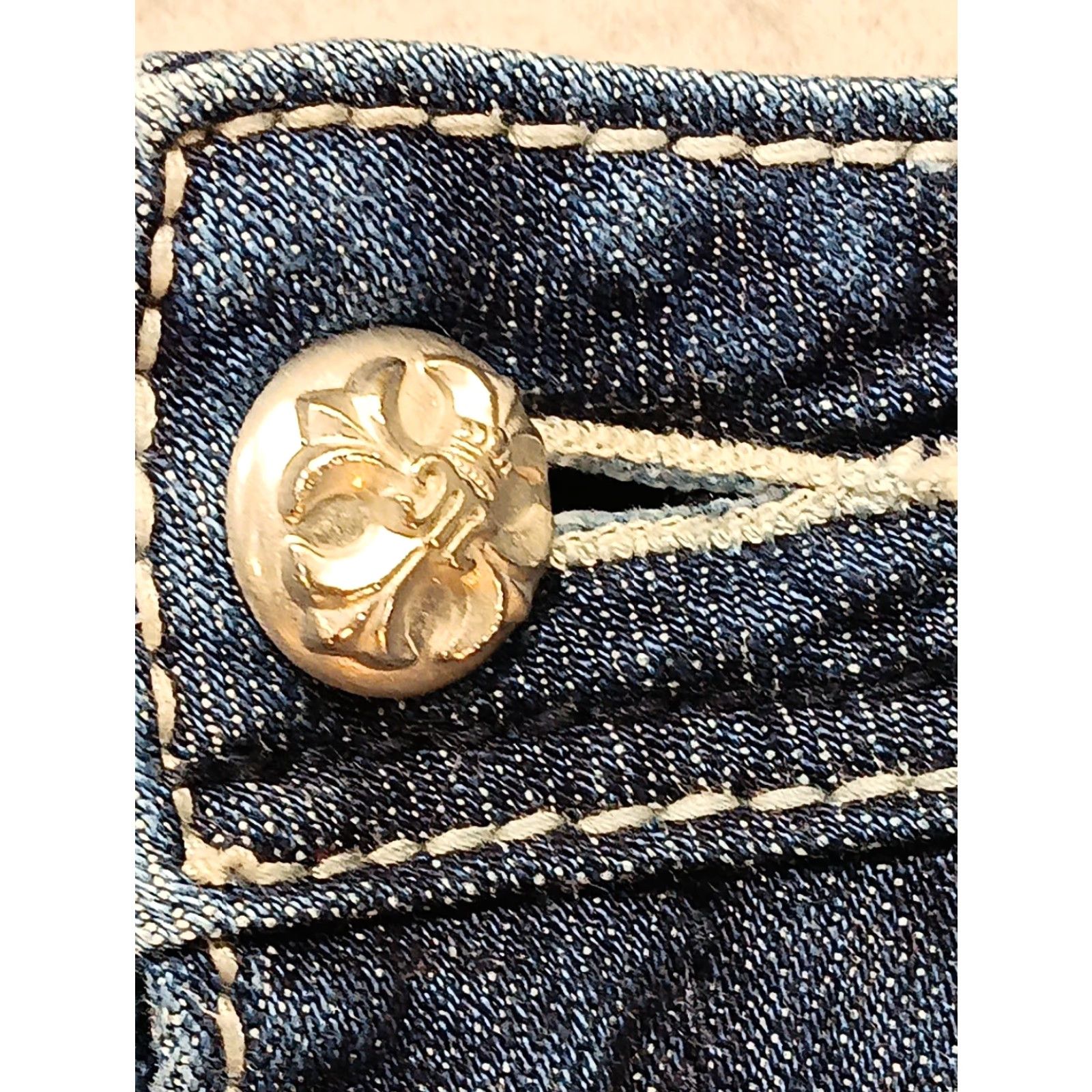 Miss Me Miss Me Jeans Women's Bootcut Denim 28x31 Blue Distressed Low Rise Embroidered Rhinestone Studded 5-Pocket JW5367B3 Womens Jeans Size 28" / US 6 / IT 42 - 3 Thumbnail