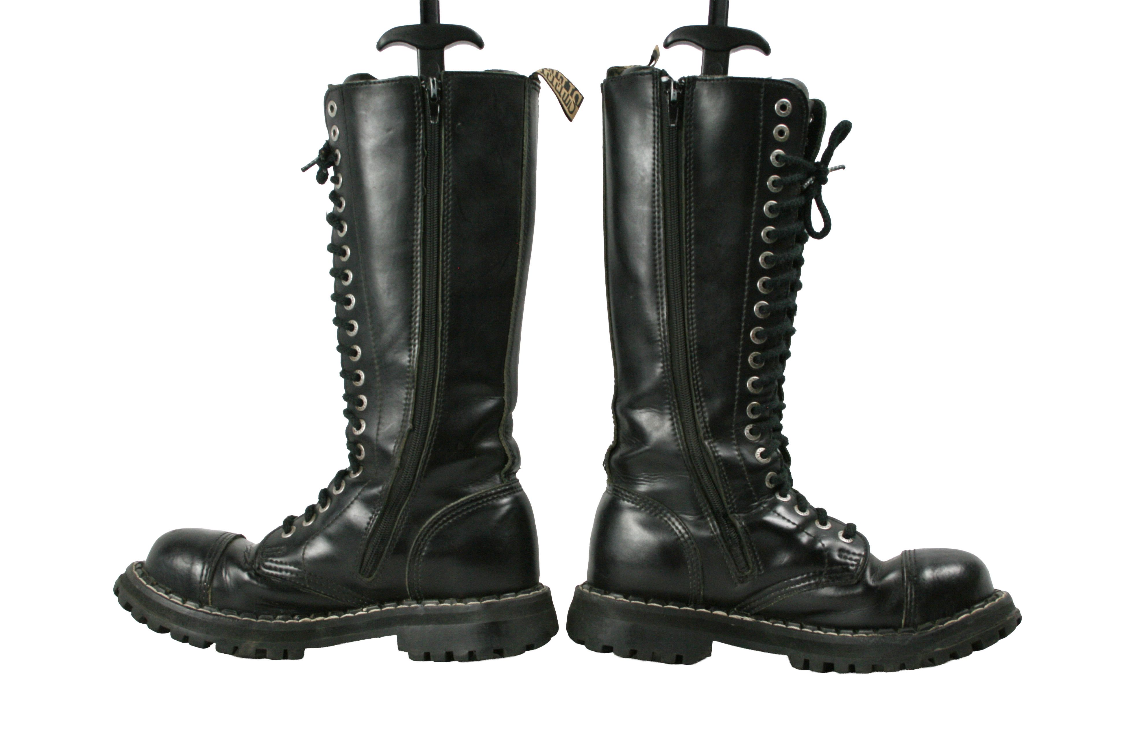 Other Steel 00S Buldozer Metal Rock Y2K High Punk Boots Vintage Size US 9 / IT 39 - 16 Thumbnail