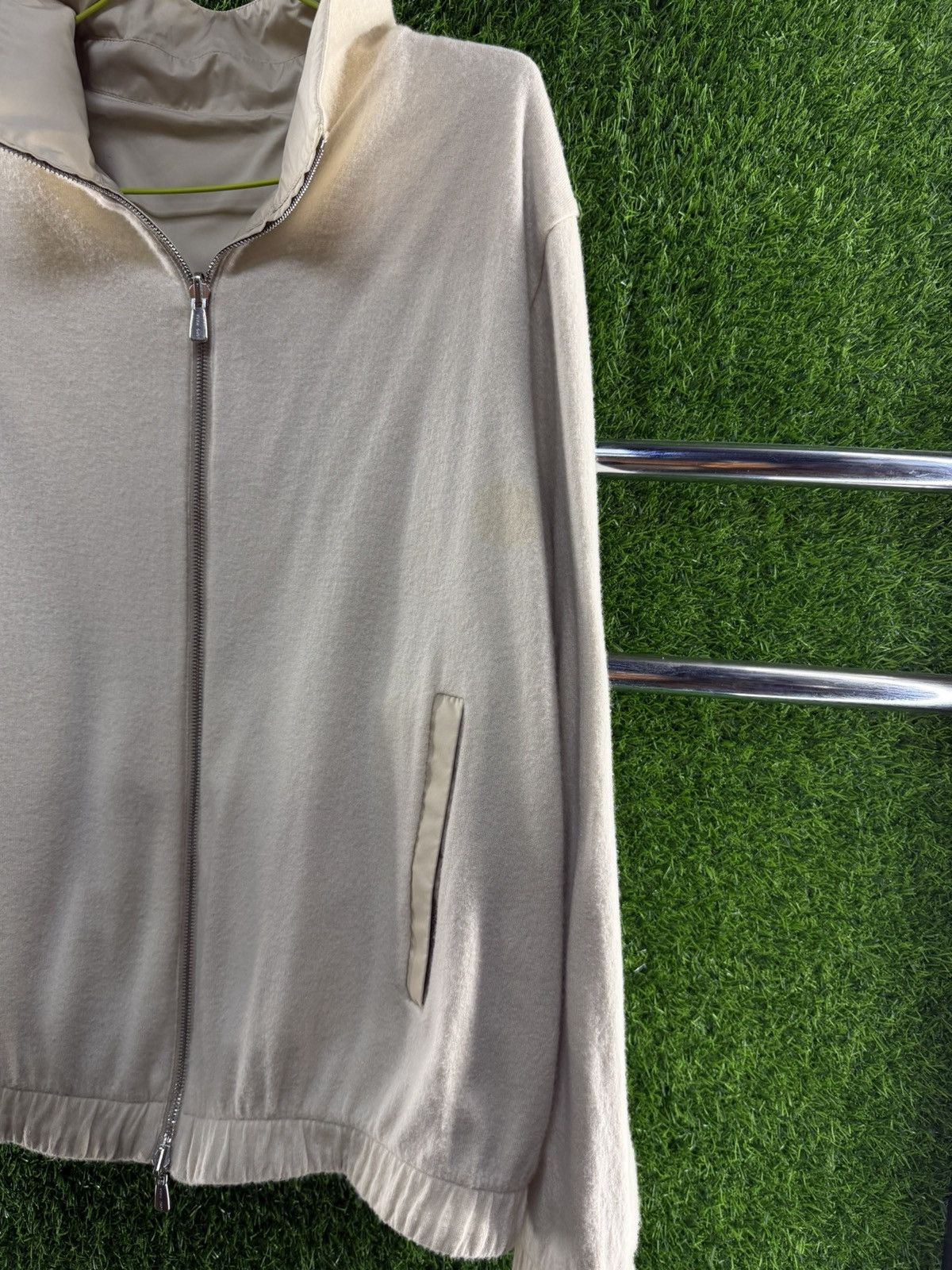 Loro Piana Loro Piana Reversible Bomber Jacket Nylon /Cashmere Vintage Size US L / EU 52-54 / 3 - 12 Thumbnail