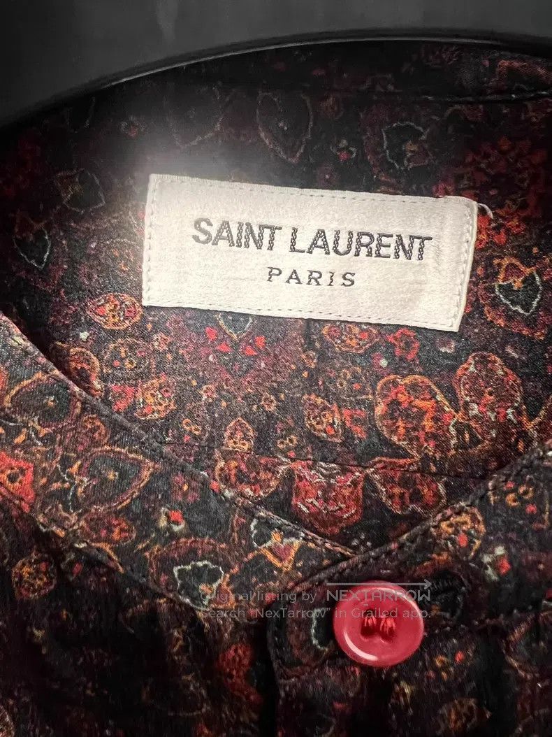 Saint Laurent Paris Saint Laurent Paris size 39 Black and Red Retro Flower Full Size US M / EU 48-50 / 2 - 3 Thumbnail