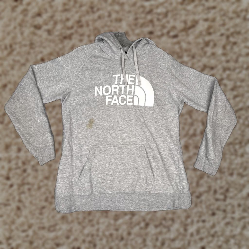 The North Face The North Face Hoodie Womens Large Gray Pullover Half Dome Logo Sweatshirt Womens Size L / US 10 / IT 46 - 1 Thumbnail