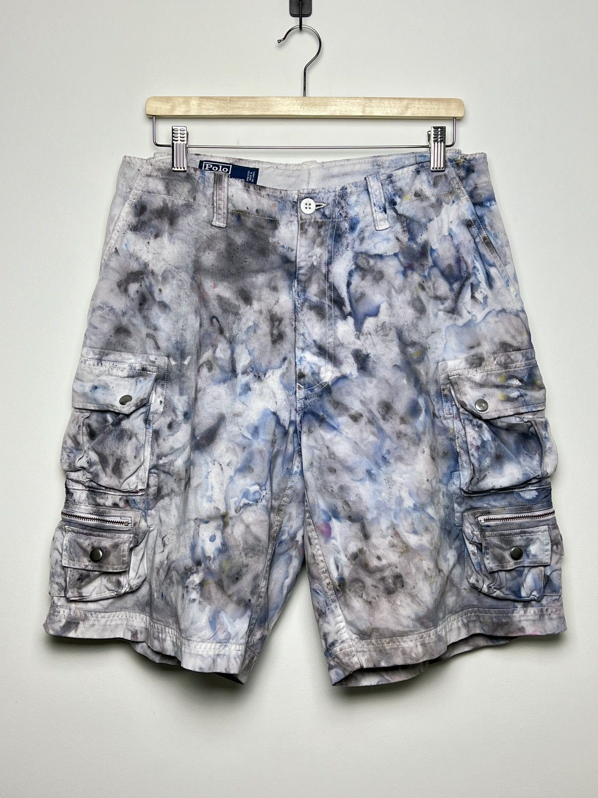 Polo Ralph Lauren ralph lauren tie dye cargo camo multipocket shorts Size US 33 - 1 Thumbnail