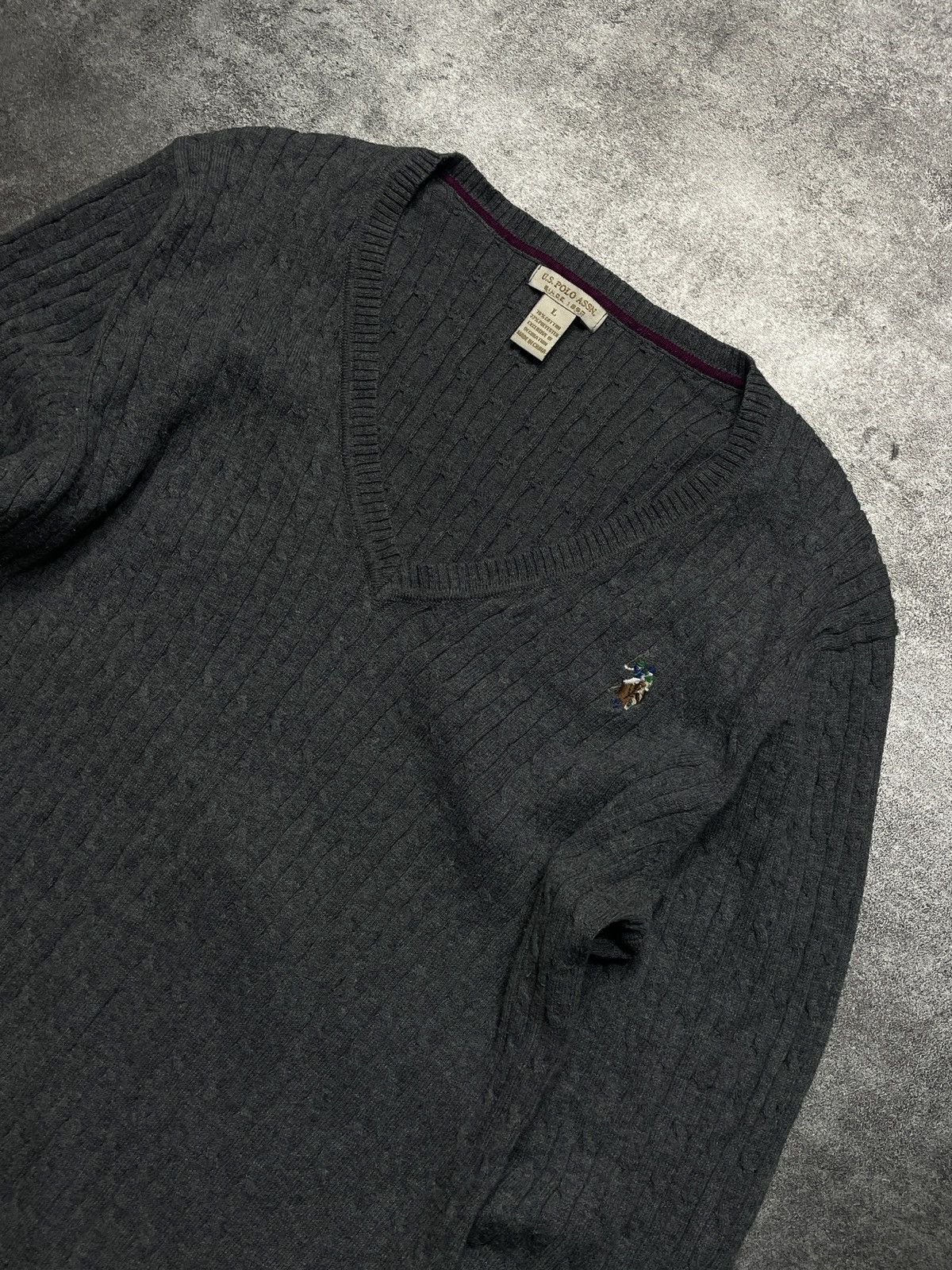U.S. Polo Assn. Luxury🔥U. S. Polo Assn Sweater Braid Premium Size L / US 10 / IT 46 - 2 Thumbnail