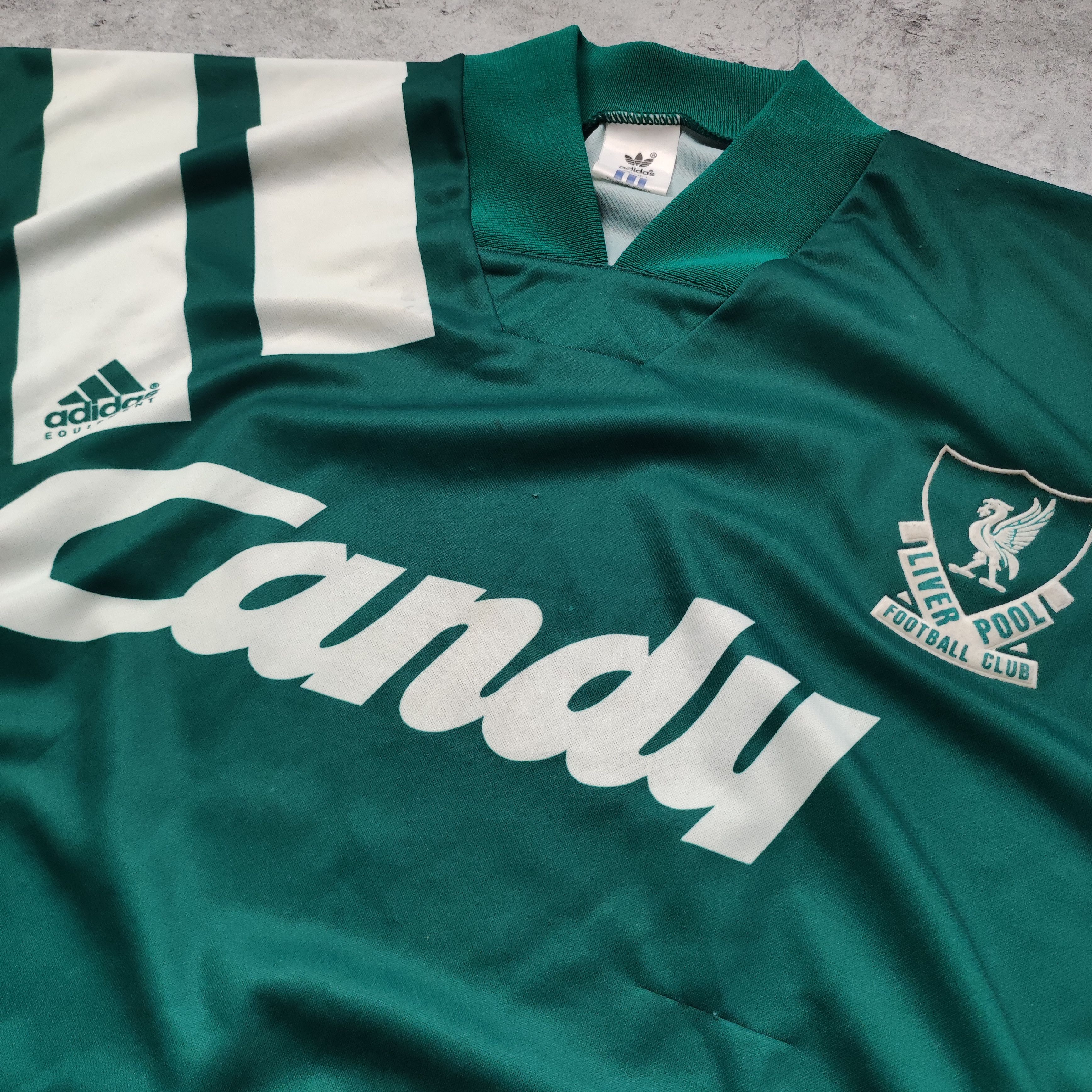 Other Vintage Football Liverpool x Adidas 1991 Away Match Jersey Size US L / EU 52-54 / 3 - 5 Thumbnail