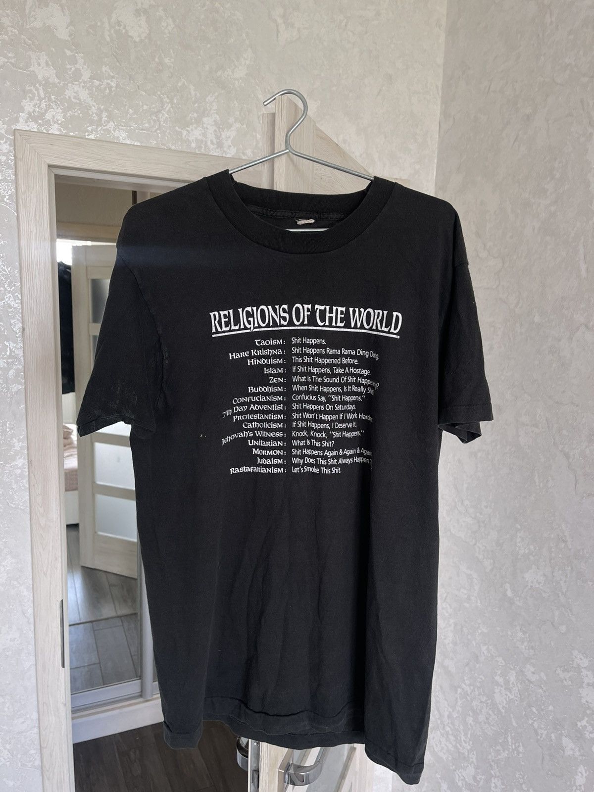 Band Tees Single steech Religions t-shirt(90’s) Size US XL / EU 56 / 4 - 1 Thumbnail