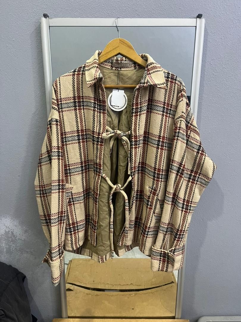 Japanese Brand Alexia Stam Plaid Jacket Deadstock w/ Retail Tag Size US XL / EU 56 / 4 - 1 Thumbnail