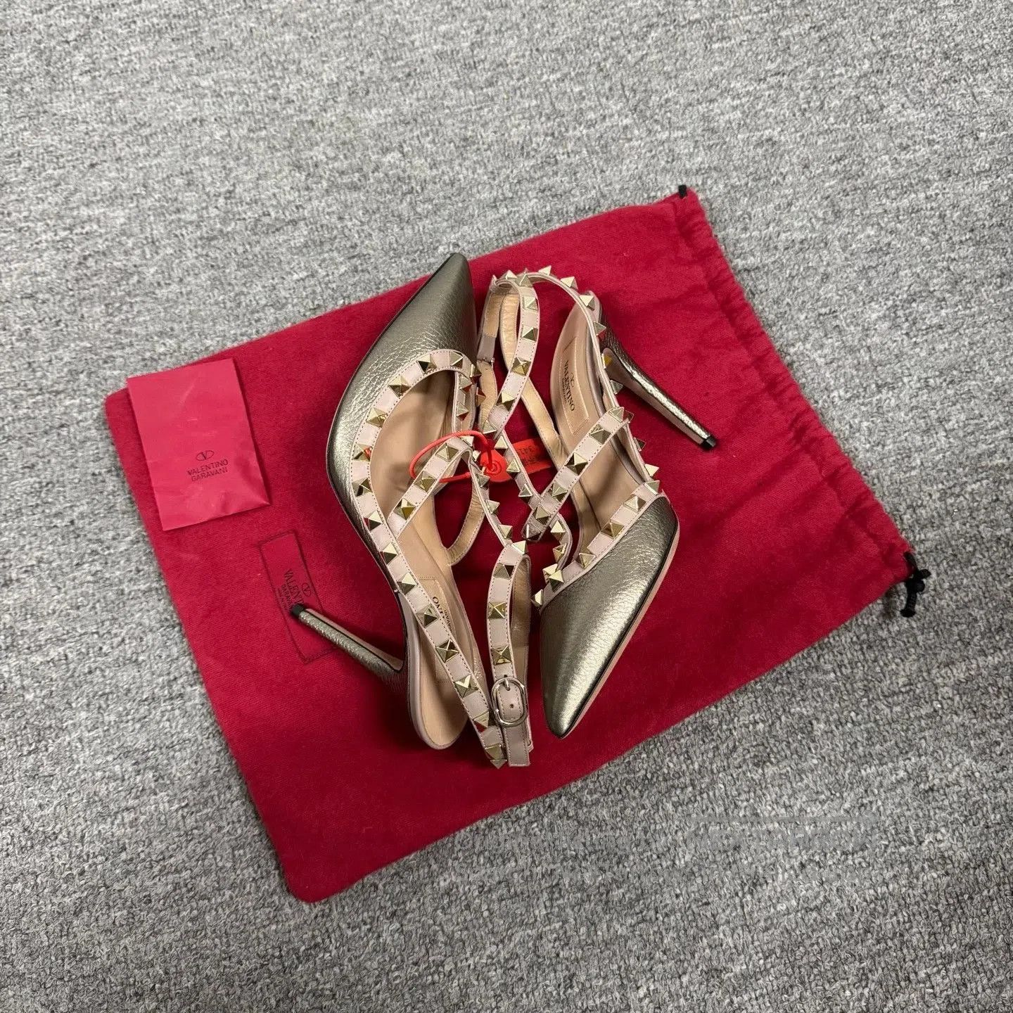 Valentino Valentino Double Ring Rivet High Heels. Size US 6.5 / IT 36.5 - 5 Thumbnail