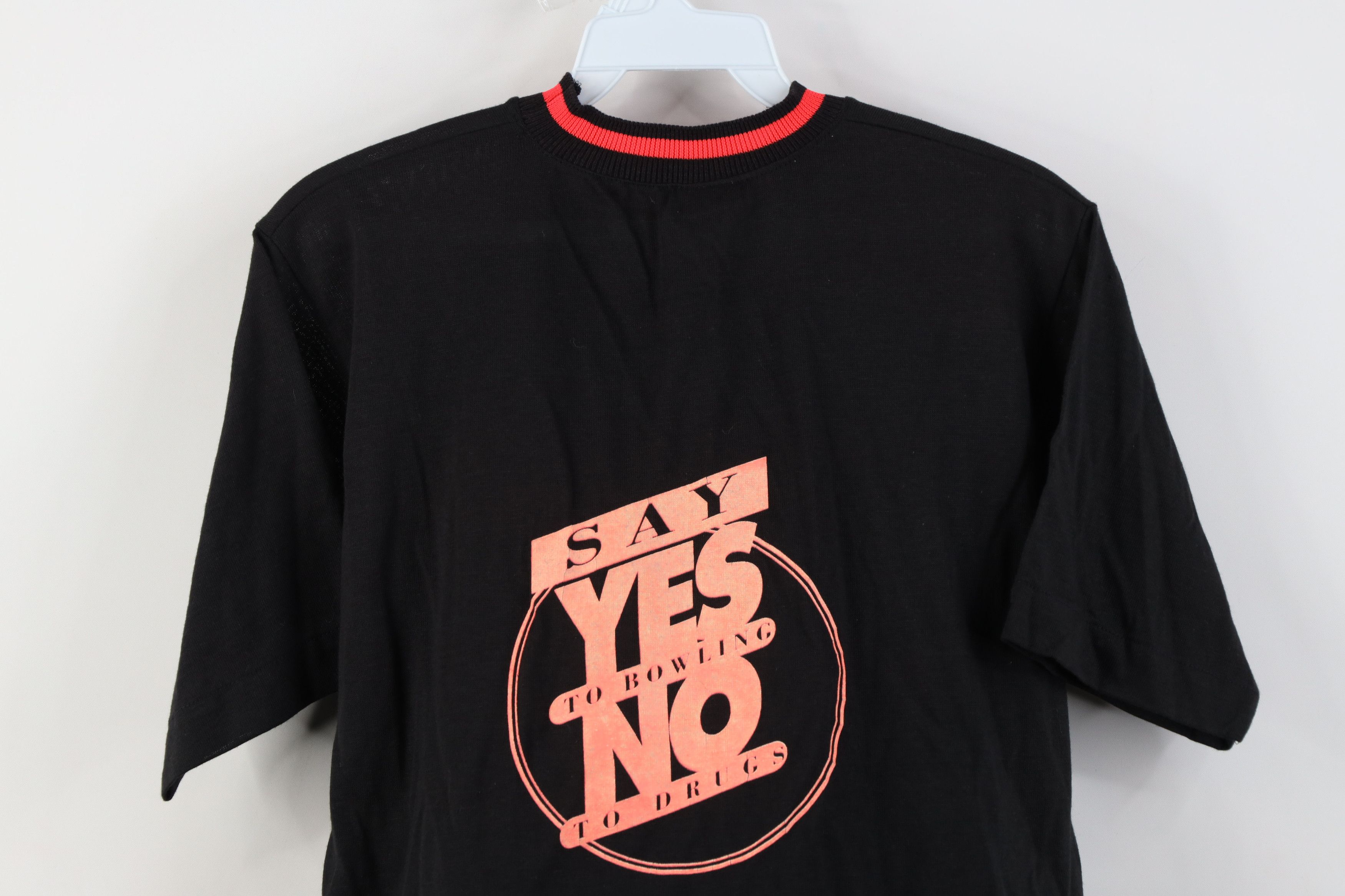 Vintage Vintage 80s 90s Brunswick Bowling Knit T-Shirt Black USA Size US M / EU 48-50 / 2 - 14 Thumbnail