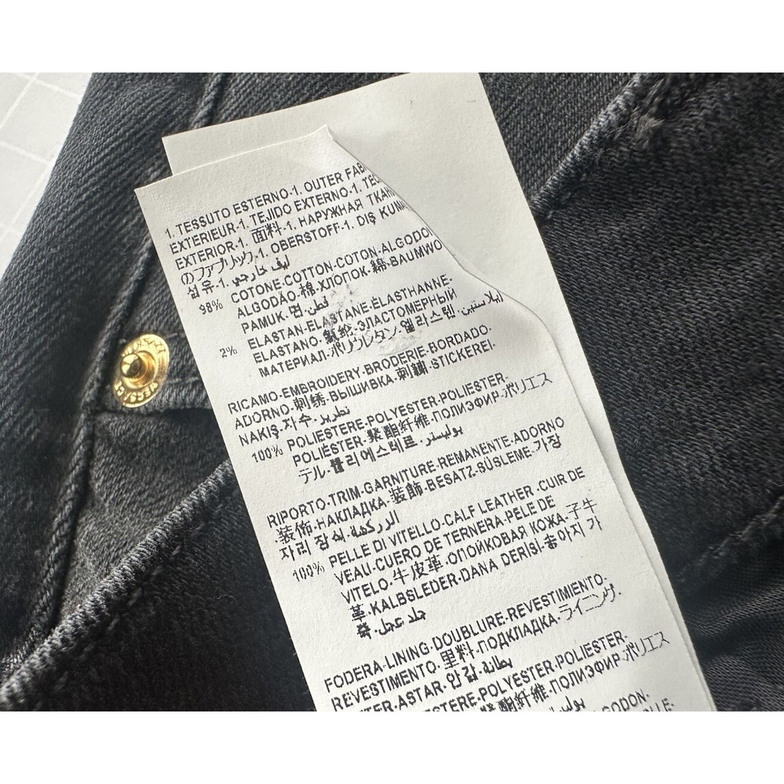 Versace Versace Men’s Denim Stretch Black Jeans Size 32 US 1011835 Size US 32 / EU 48 - 6 Thumbnail