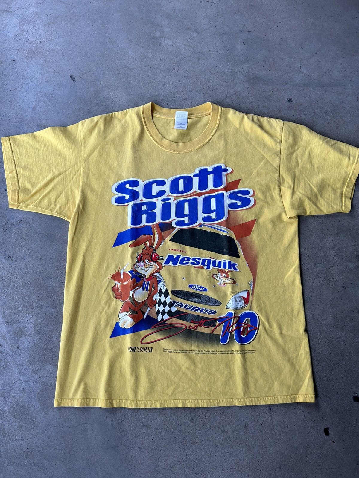 NASCAR × Streetwear × Vintage Vintage NASCAR Scott Riggs Nesquik Rabbit ...