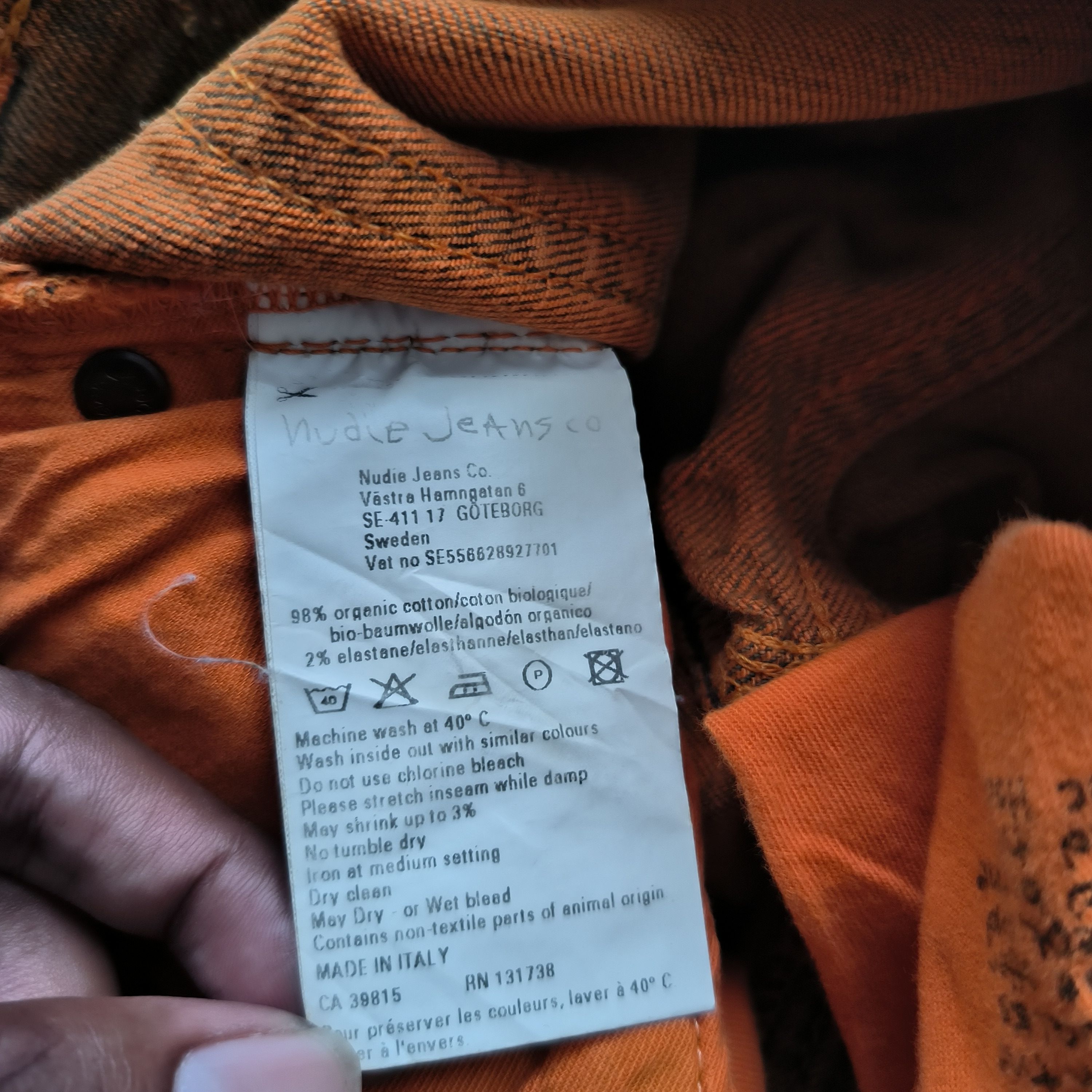 Nudie Jeans Nudie Tigh Long John Orange Jeans Size US 26 / EU 42 - 8 Thumbnail