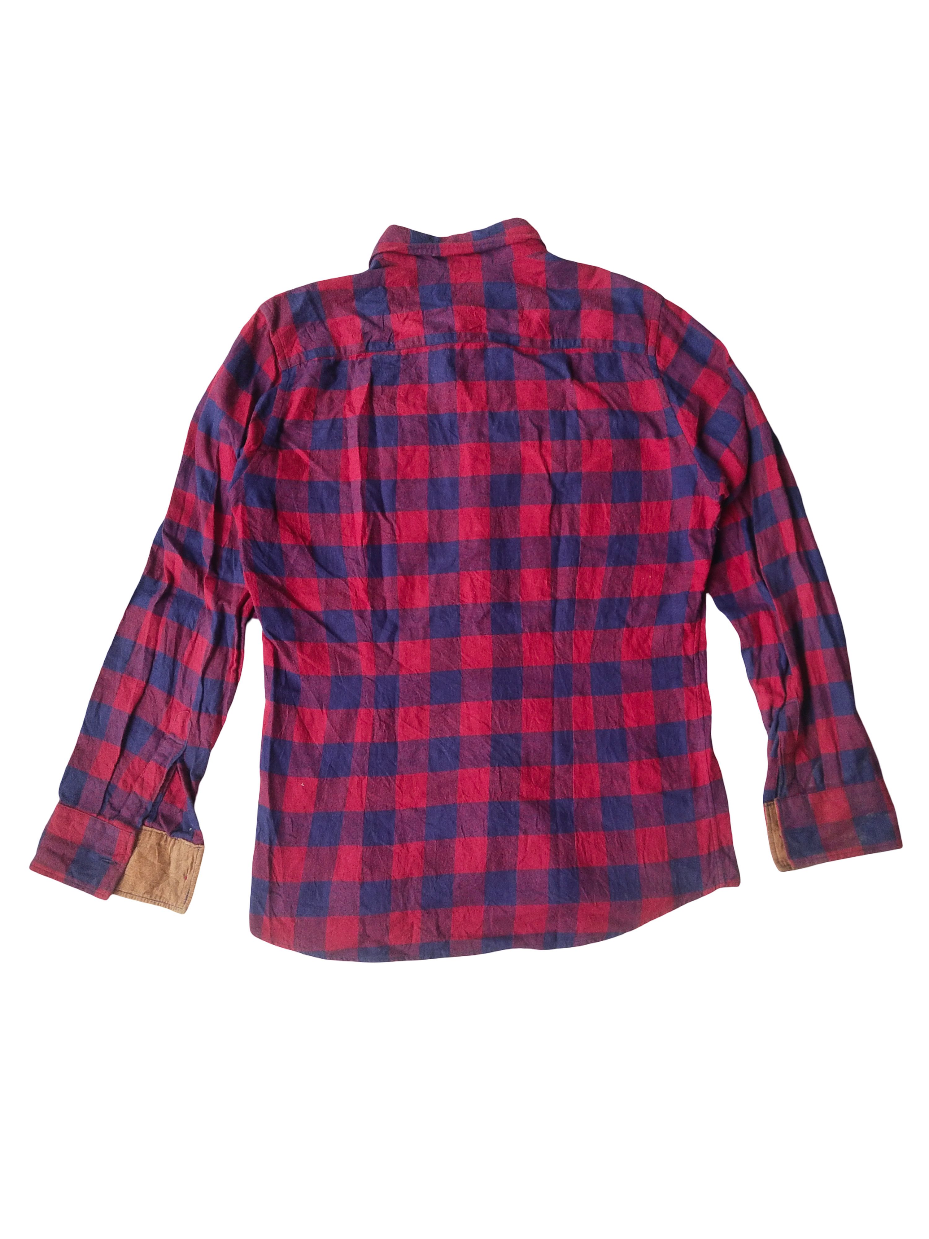 291295=Homme Vintage 291295=HOMME Red Blue Checkered Flannel Shirt Japan Size US M / EU 48-50 / 2 - 3 Thumbnail