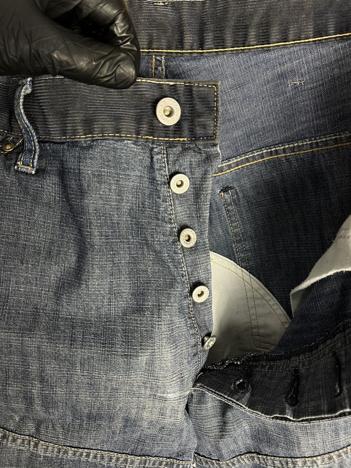 G-Star G-Star Raw Elwood 5620 distressed denim pants double knees Size US 33 - 7 Thumbnail