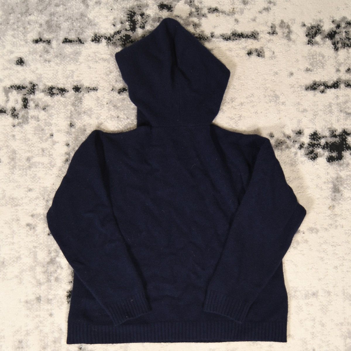 Polo Ralph Lauren Rare Polo Ralph Lauren Navy Merino Wool Hoodie Size M / US 6-8 / IT 42-44 - 4 Thumbnail