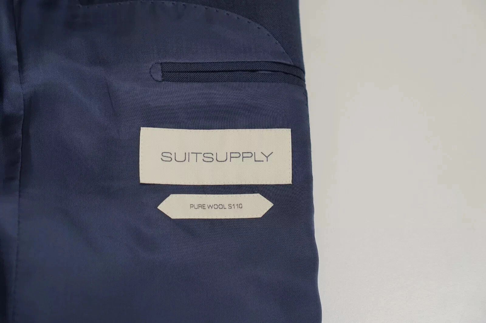 Suitsupply Men Suitsupply Blazer Washington Peak Navy Wool S110 US42L Size 42L - 6 Thumbnail