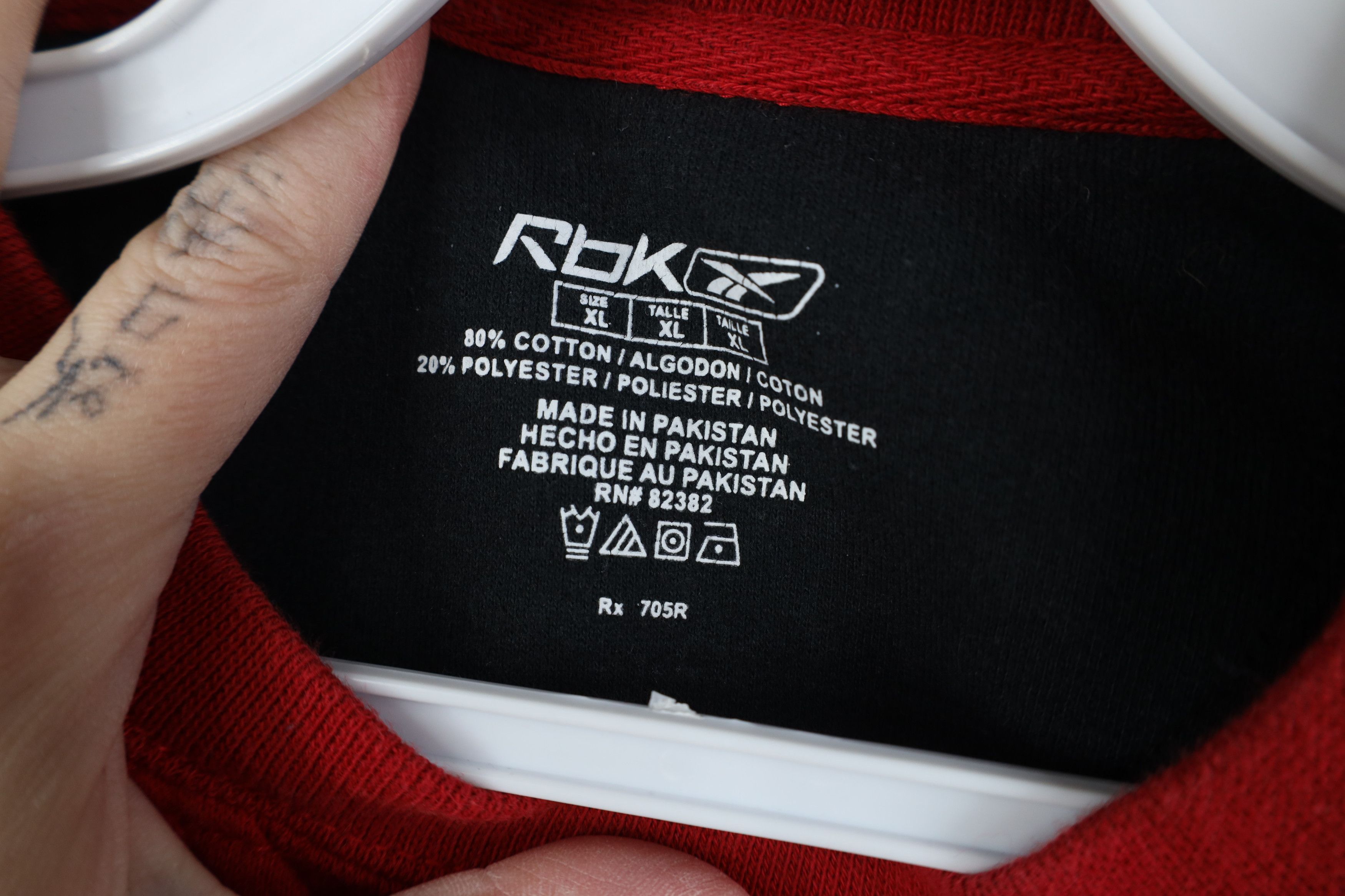 Reebok Vintage Y2K Reebok Spell Out Crewneck Sweatshirt Red Size XL / US 12-14 / IT 48-50 - 5 Thumbnail