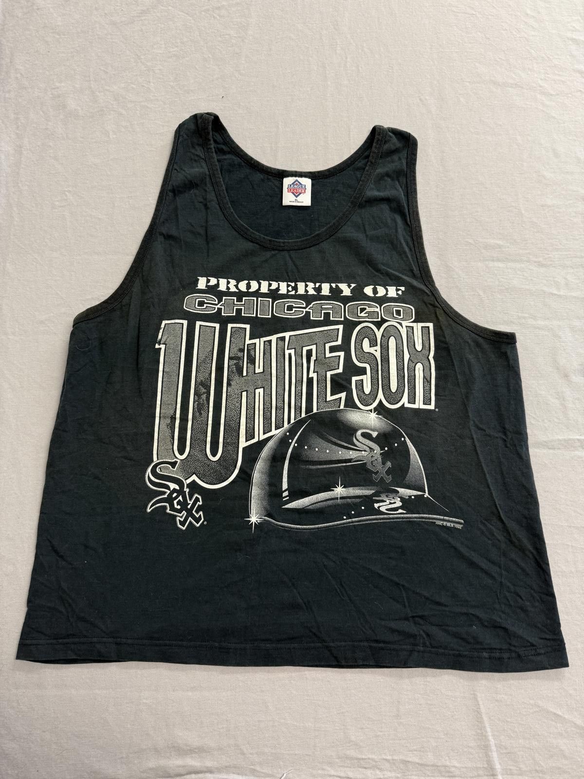 Designer VTG White Sox Tank Top Property of Chicago 1995 XL Size US XL / EU 56 / 4 - 1 Thumbnail