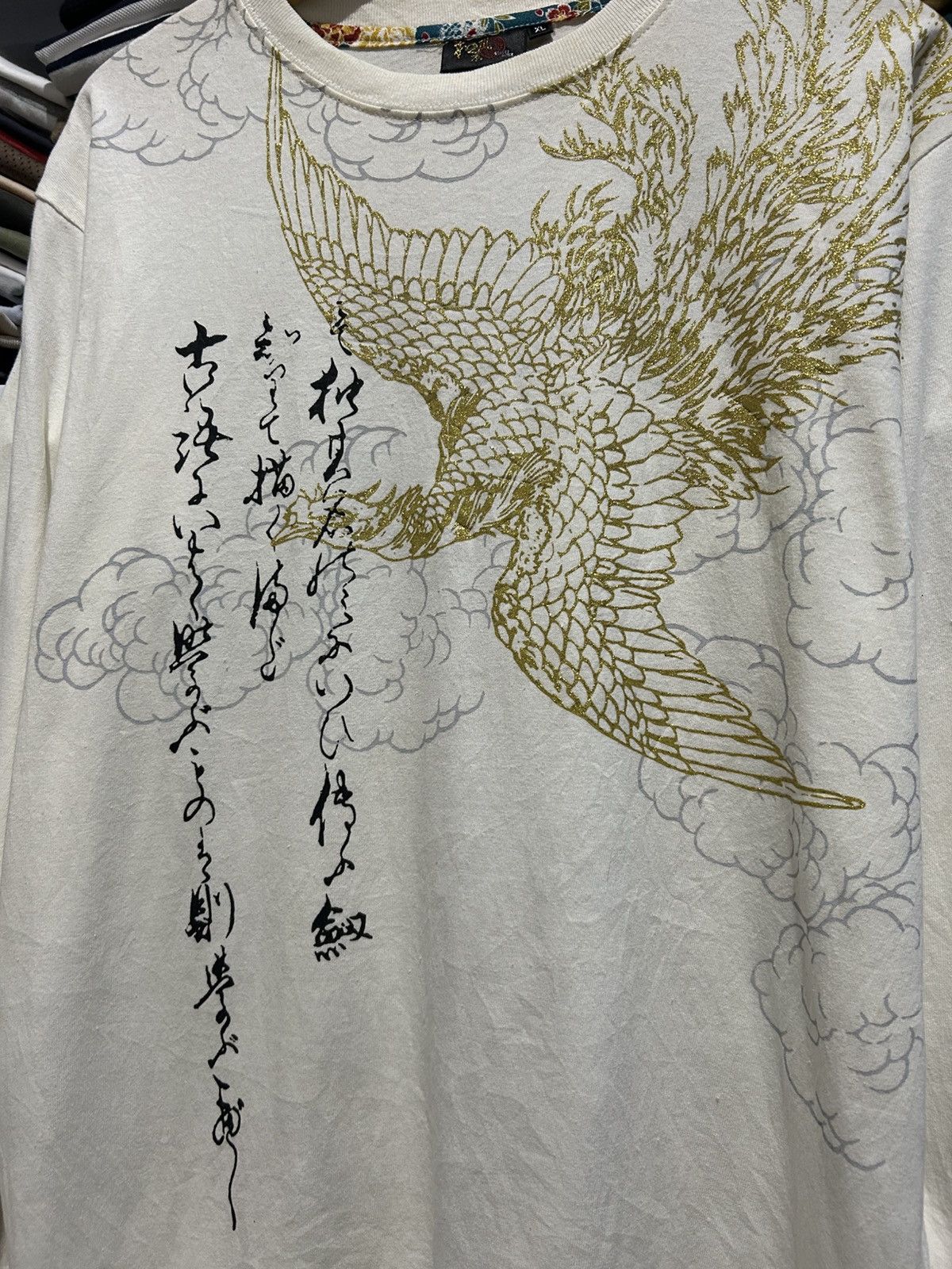 Japanese Brand Vintage Bullet Noise sukajan Phoenix longsleeve Size US XL / EU 56 / 4 - 3 Thumbnail