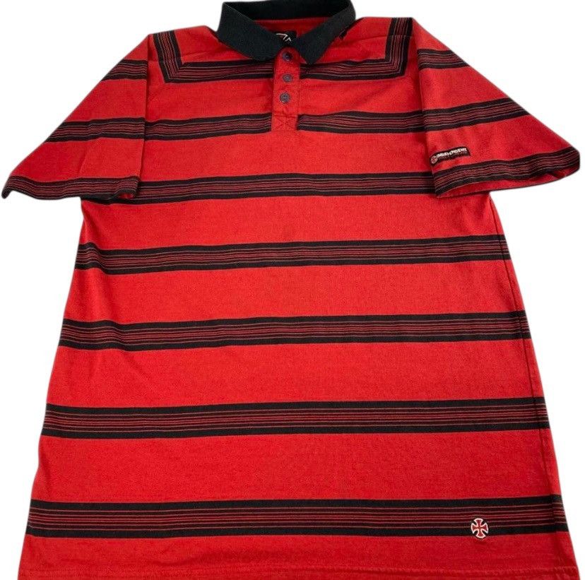 Independent Truck Co. Vintage Independent Truck Co Red & Black Polo T Shirt Size US XL / EU 56 / 4 - 1 Thumbnail