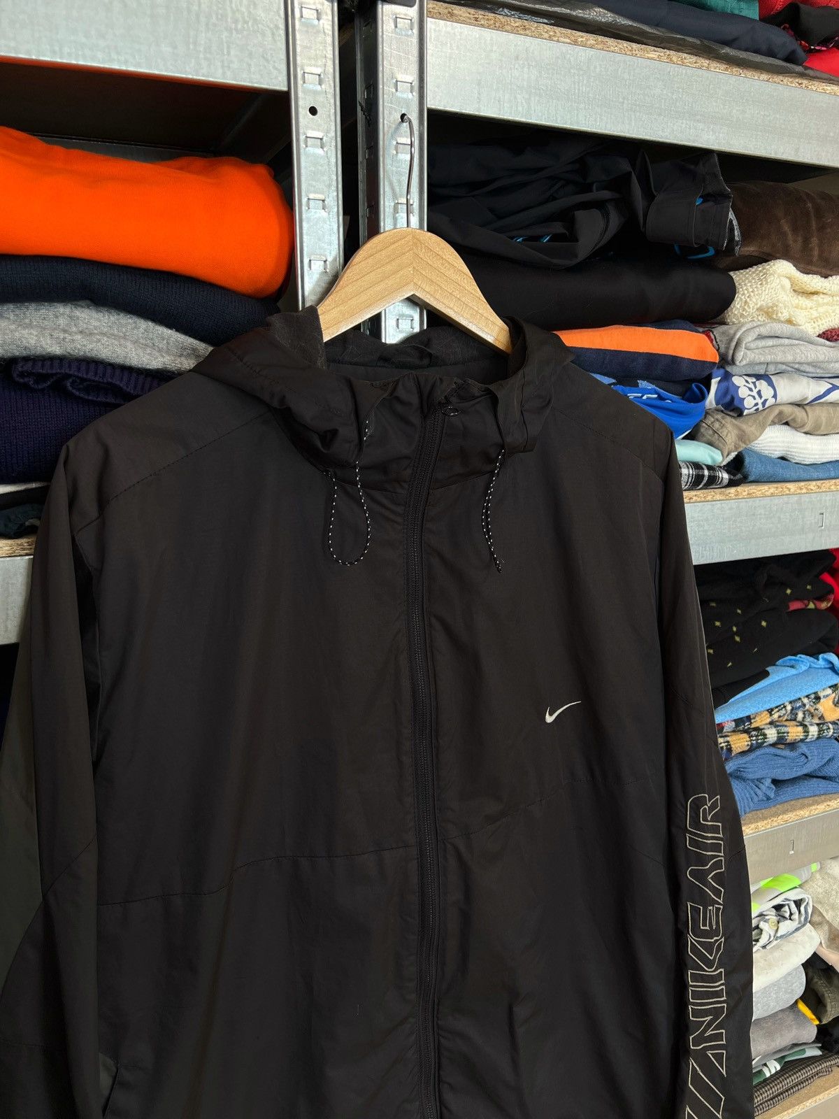 Nike × Vintage Nike Air Vintage Nylon Track Jacket Windbreaker Swoosh Sz L Size US L / EU 52-54 / 3 - 2 Thumbnail