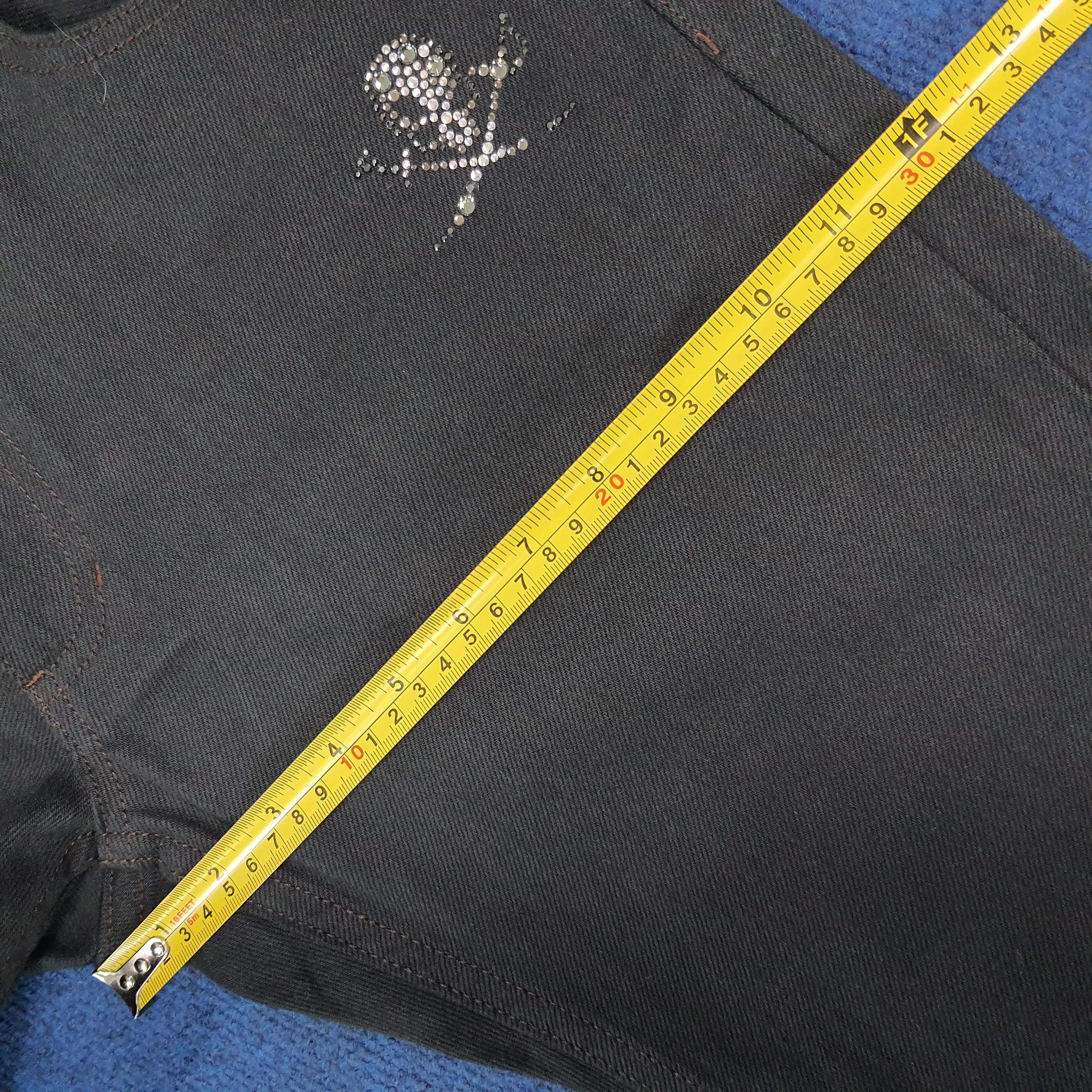 Japanese Brand Vintage Abordage Japan Skull Gothic Selvedge Pants C280N6 Size US 31 - 14 Thumbnail