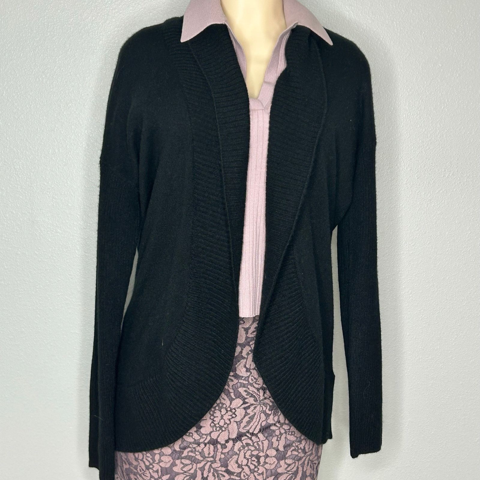 Other Classic Ralph Lauren Black Cashmere Cardigan Large Size L / US 10 / IT 46 - 2 Thumbnail