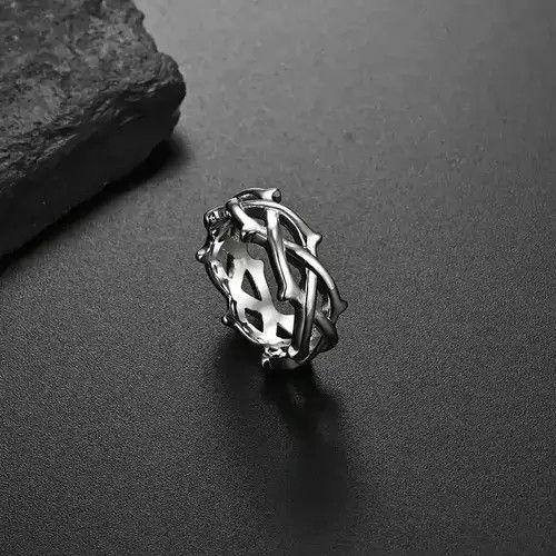 Jewelry × Vintage Tribal Thorns Ring Spike Graffiti Goth Punk Rock Jewelry Size ONE SIZE - 3 Thumbnail