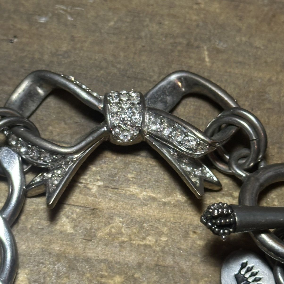 Juicy Couture Vintage Juicy Couture silver tone pave bow bracelet Size ONE SIZE - 6 Thumbnail