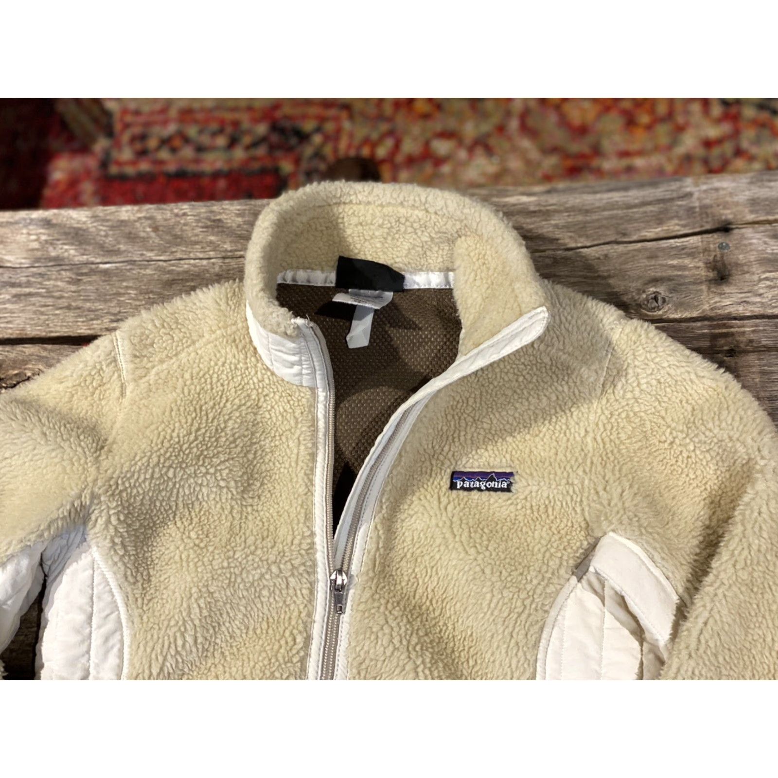 Patagonia Patagonia Retro-X Synchilla Jacket Full Zip Womens XS Ivory Sleeve Sherpa Modern Winter Size XS / US 0-2 / IT 36-38 - 5 Thumbnail