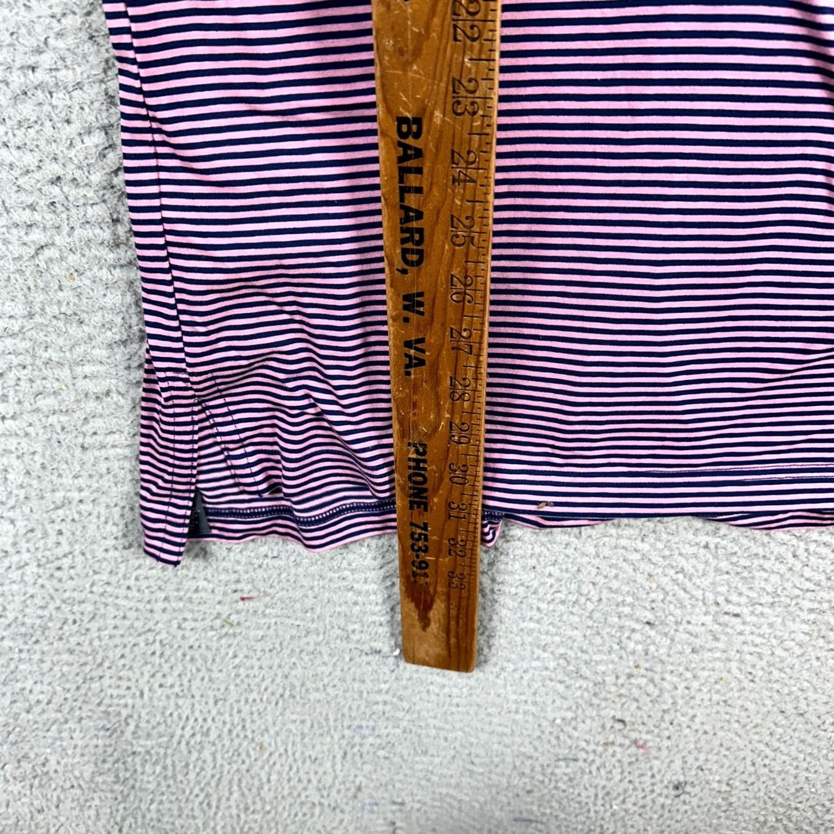 Vintage VINTAGE? No. Turtleson Polo Shirt Men M Pink Black Stripe Rugby Short Sleeve Pocket Golf Shirt Size US M / EU 48-50 / 2 - 6 Thumbnail