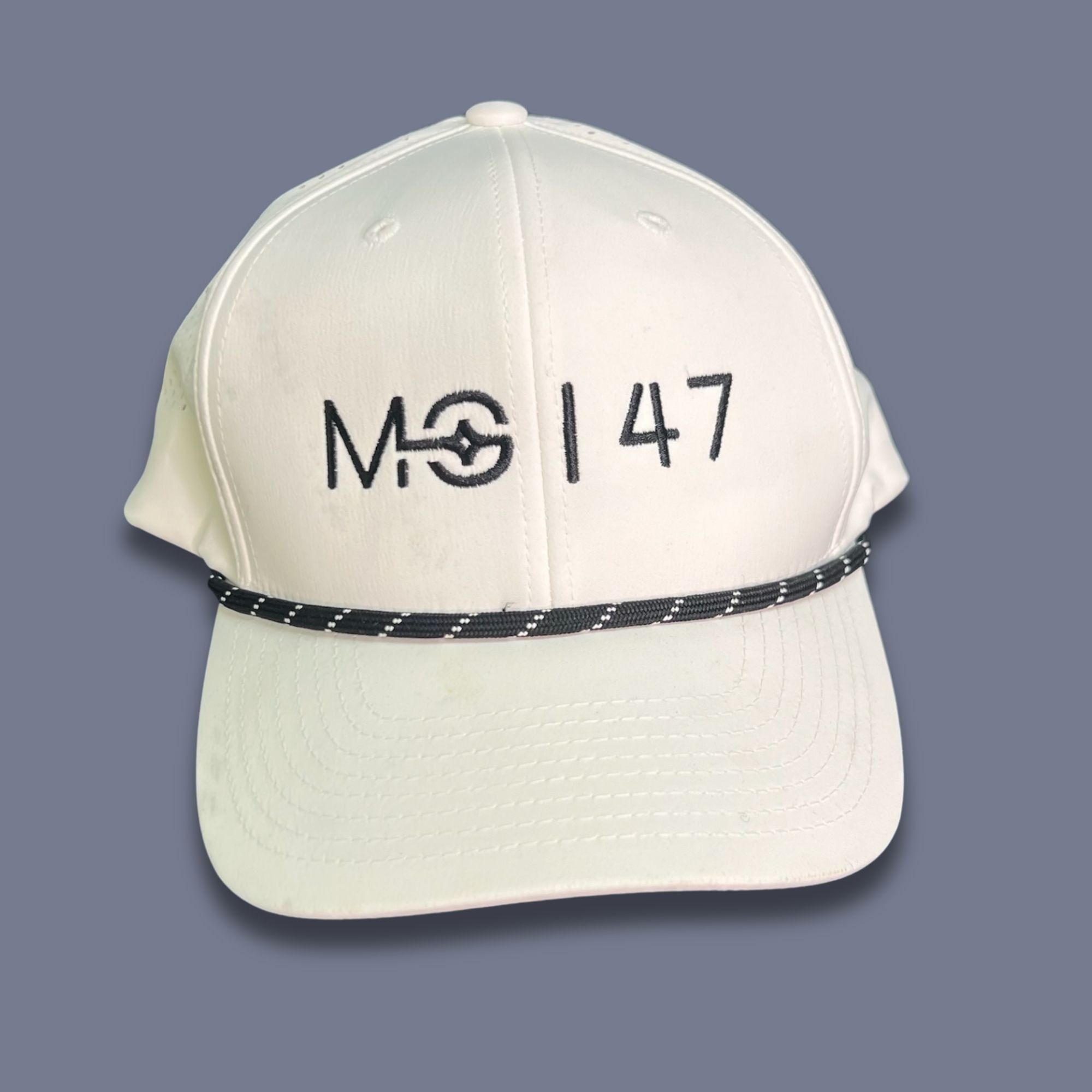 Other Cambridge MO 147 White Cap With Embroidered Logo & Adjustabl Size ONE SIZE - 2 Thumbnail