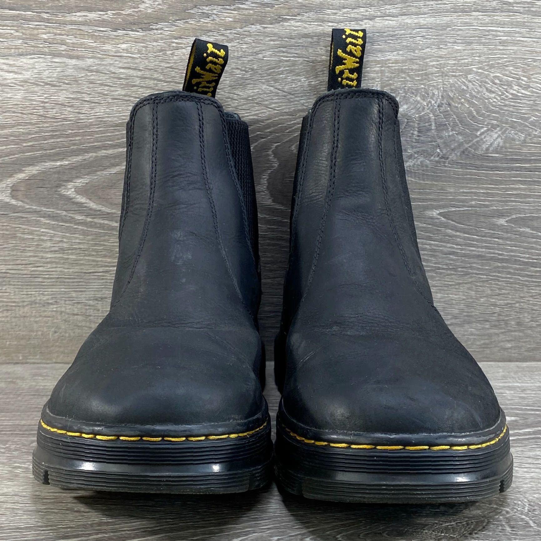 Dr. Martens Dr. Martens Chelsea Unisex Boots Leather Black 9 Mens 10 Womens Embury AirWair Chelsea Ankle Boots Size US 8 / IT 38 - 4 Thumbnail