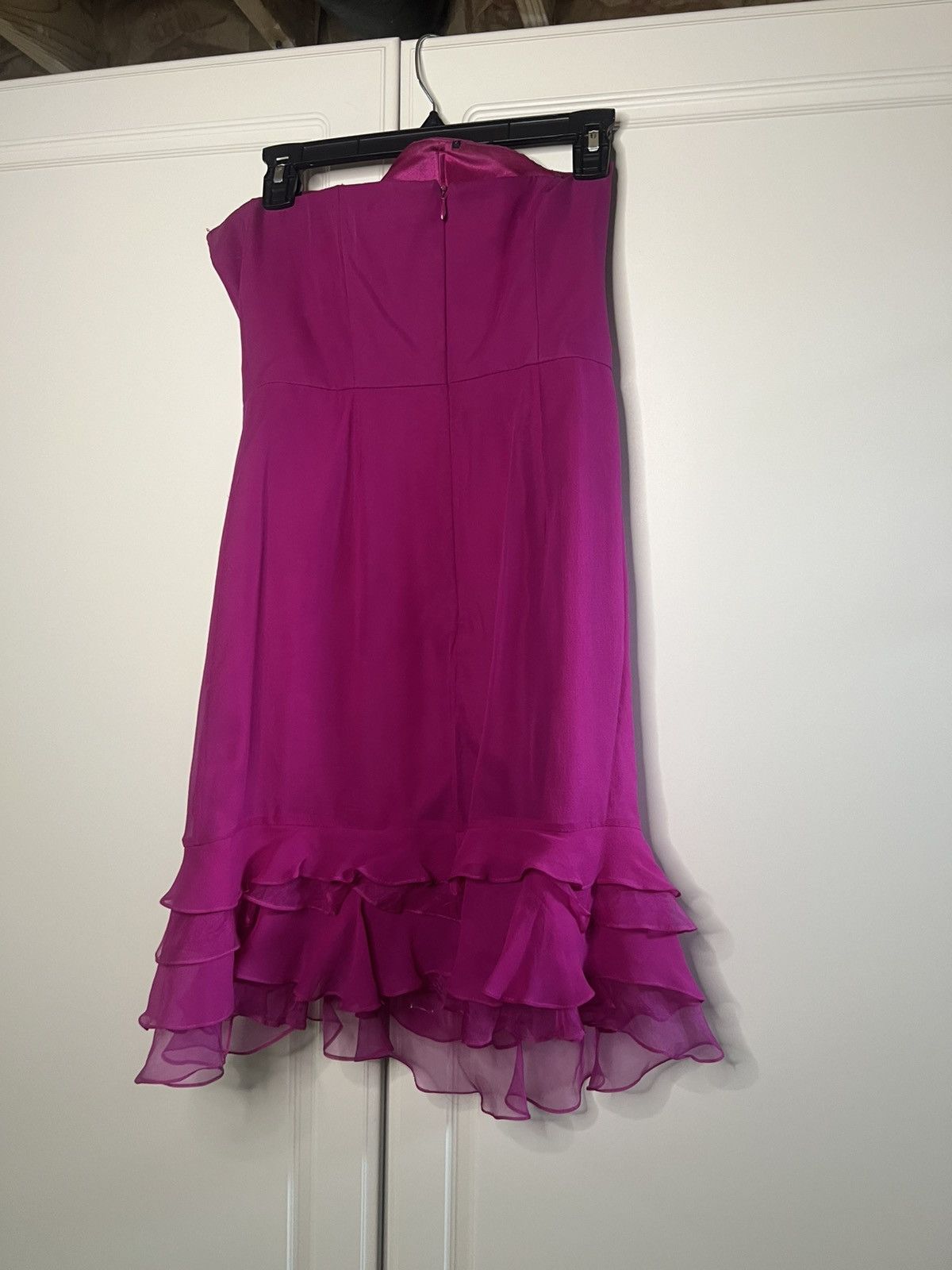 Vintage Y2K 100% Silk Ruffle Cocktail Dress Size XS / US 0-2 / IT 36-38 - 11 Thumbnail
