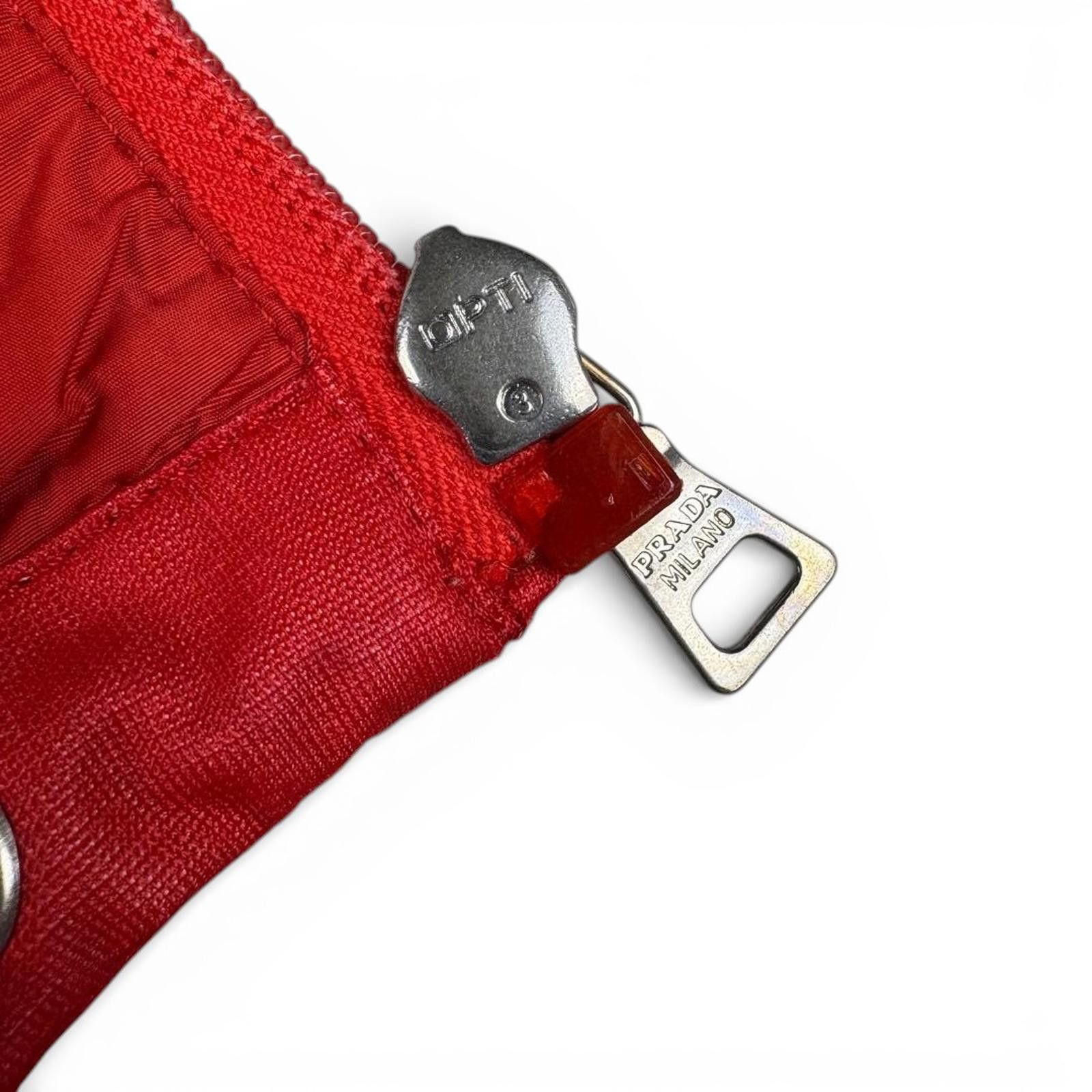 Prada Prada - Men's Red Windbreaker Jacket with Hood Size US L / EU 52-54 / 3 - 7 Thumbnail