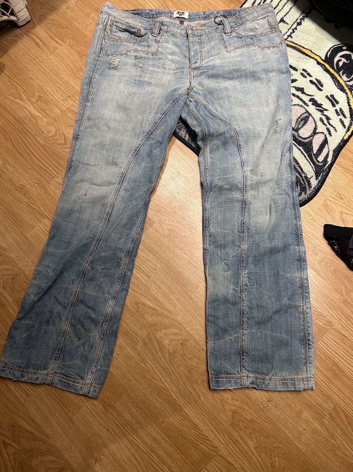 Vale × Vintage Vintage loose boot cut jeans Size US 42 / EU 58 - 1 Thumbnail