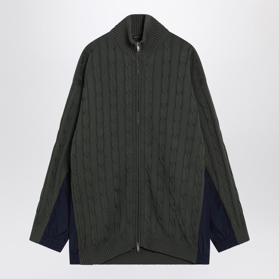 Balenciaga o1d2blof0226 Cotton Jacket in Green Size US M / EU 48-50 / 2 - 1 Thumbnail