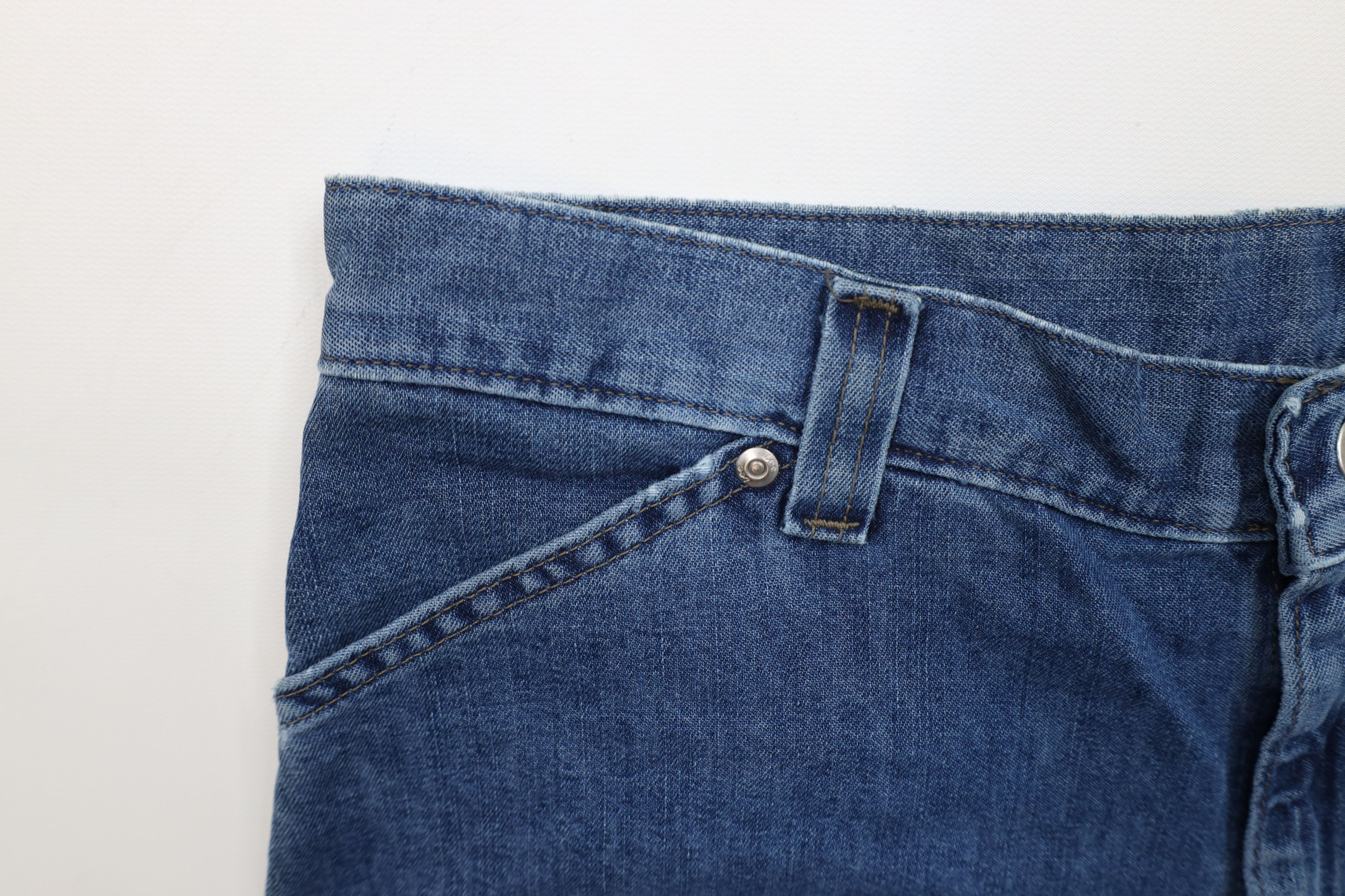 Lee × Vintage Vintage 90s Lee Rivet Wide Leg Dungaree Denim Jeans Blue Size 38" / US 16 / IT 52 - 8 Thumbnail