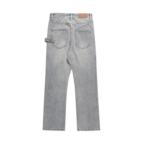 Japanese Brand VIBE High street washed distressed zipper cargo jeans y2k Size US 32 / EU 48 - 2 Thumbnail