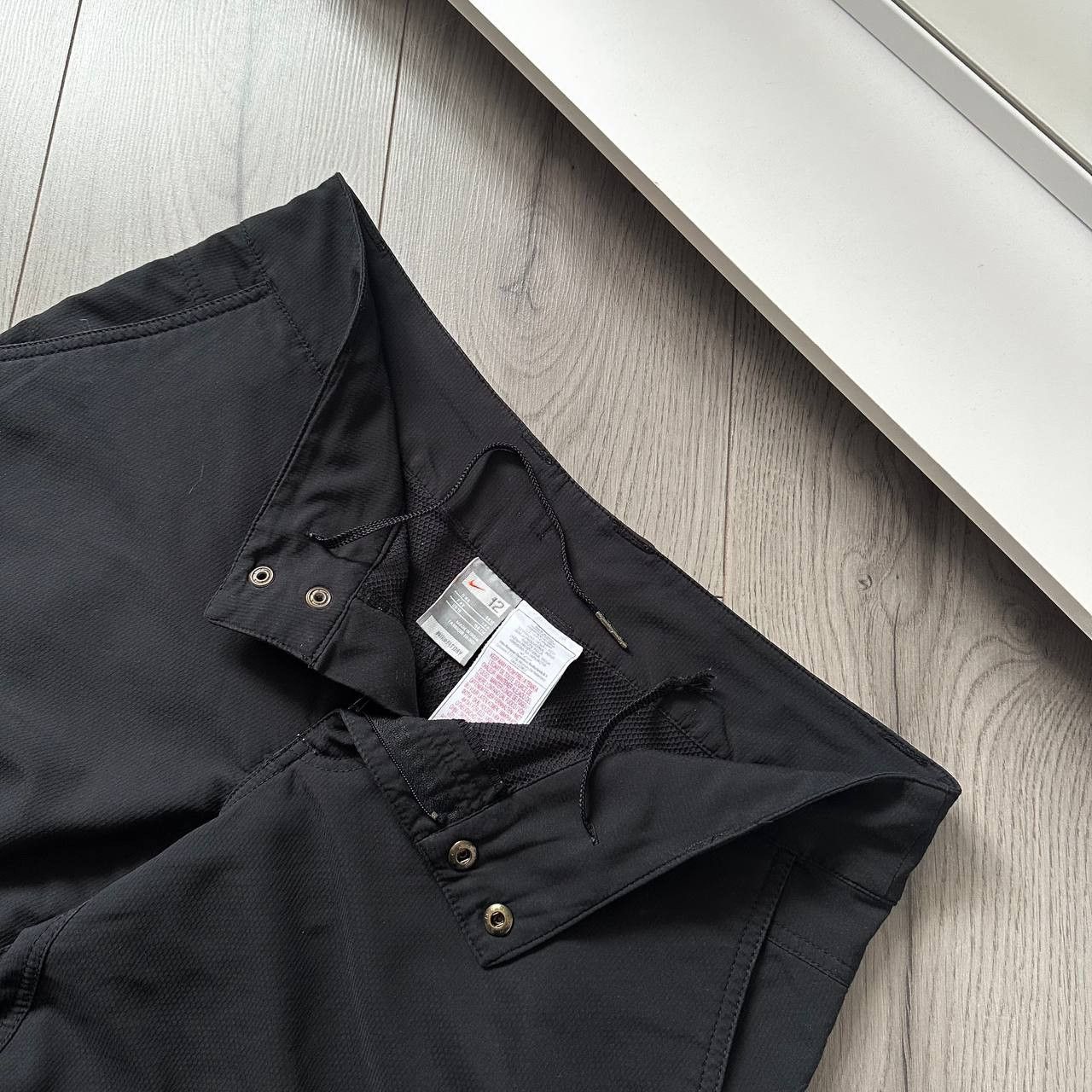 Nike × Vintage Nike y2k Vintage Drill Track Pants Baggy Boxy Swoosh Logo Size US 34 / EU 50 - 8 Thumbnail