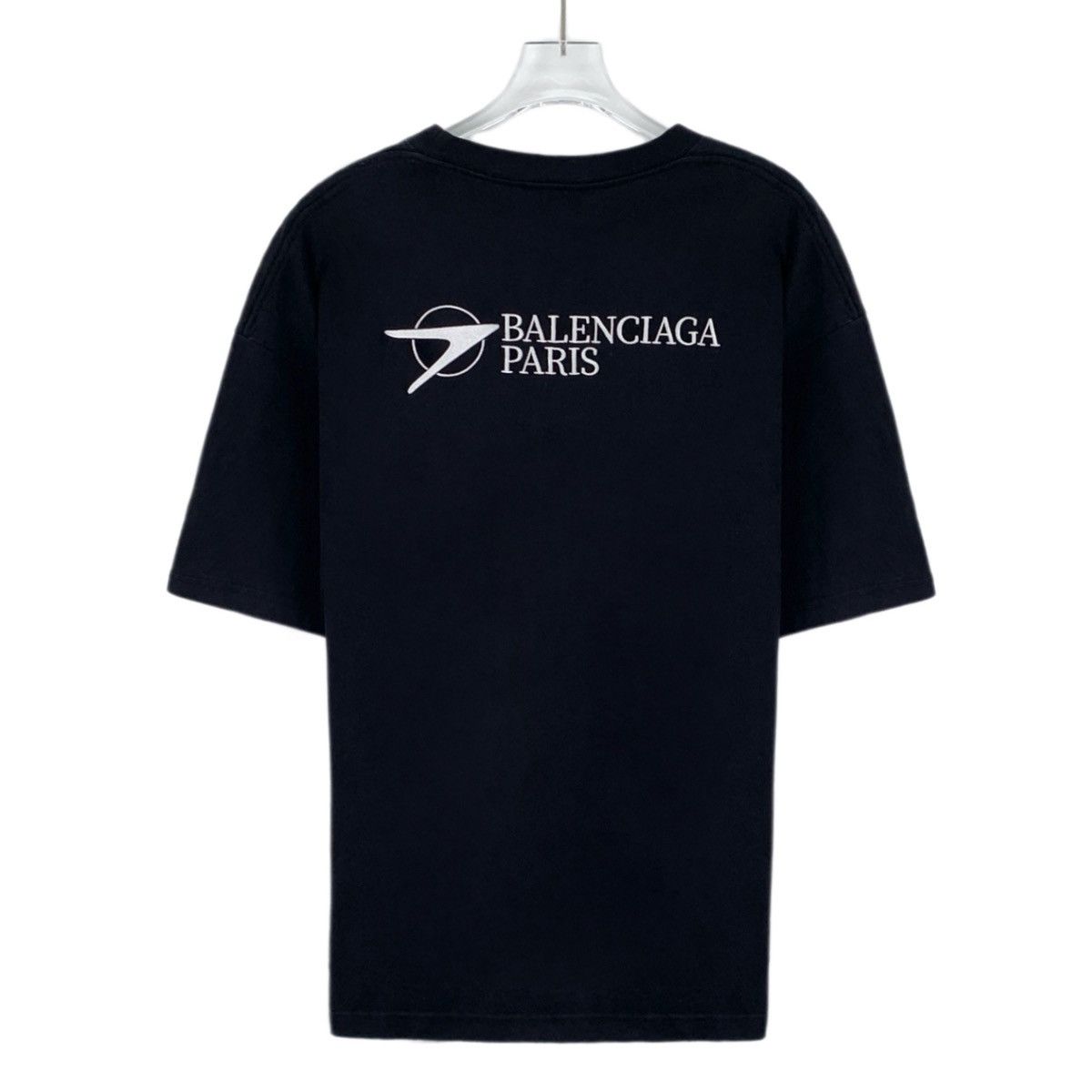 Balenciaga Balenciaga Black Logo Embroidered Short Sleeve T-shirt K26WX Size US S / EU 44-46 / 1 - 2 Thumbnail