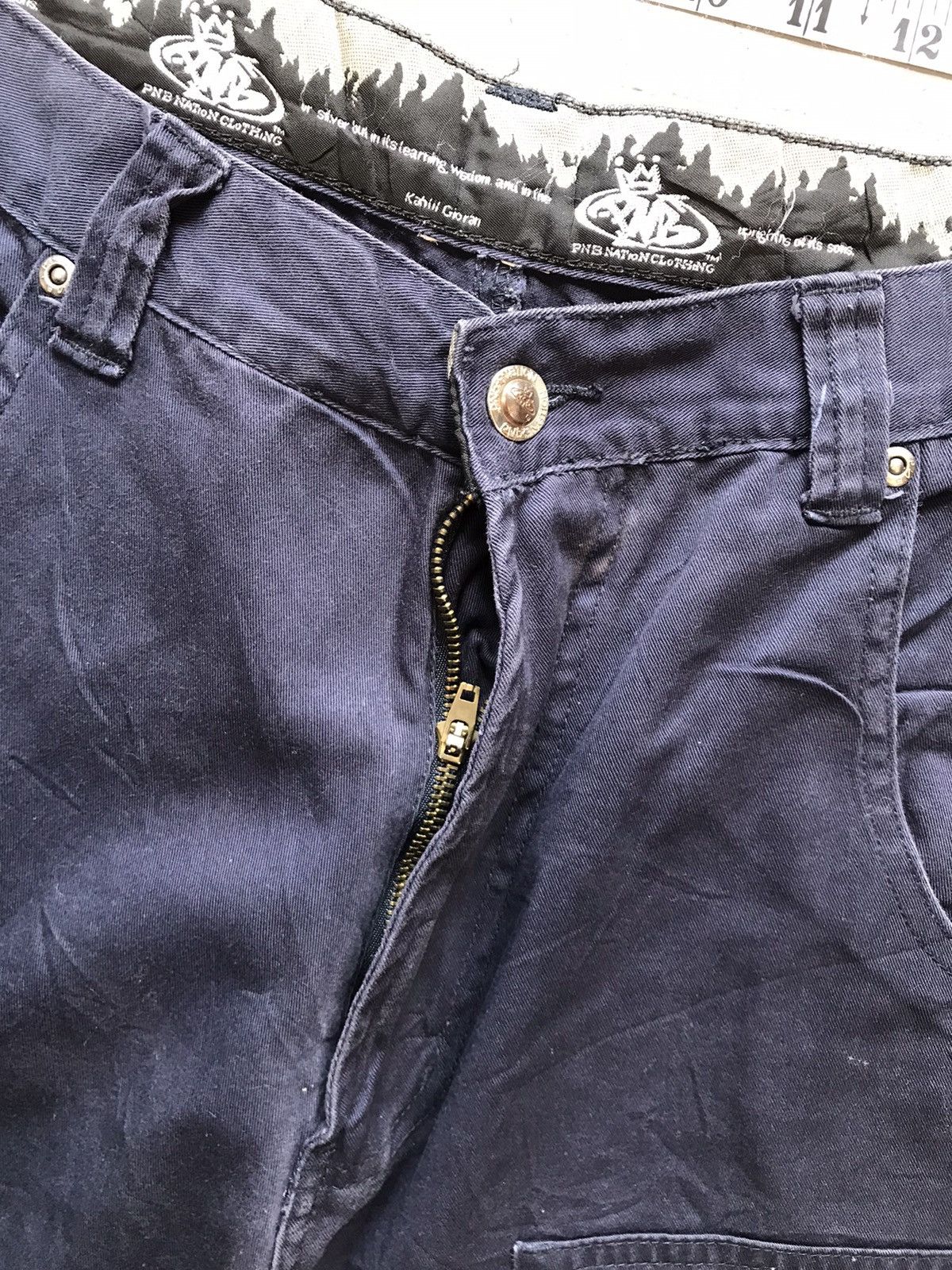 JNCO × Southpole × Vintage Vintage PNB national clothing big pocket denim jort Size US 35 - 5 Thumbnail