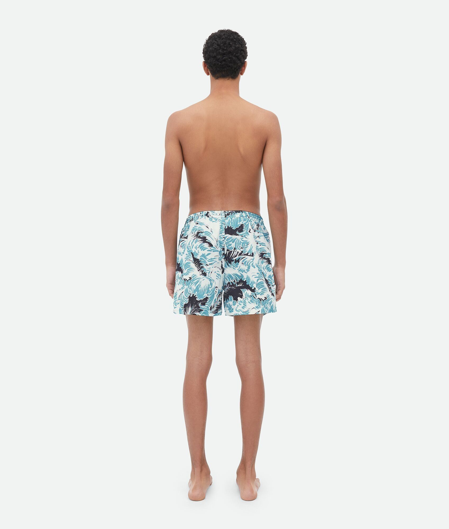 Bottega Veneta o1n1vont1024 Printed Nylon Swim Shorts in Multicolor Size US 30 / EU 46 - 3 Thumbnail