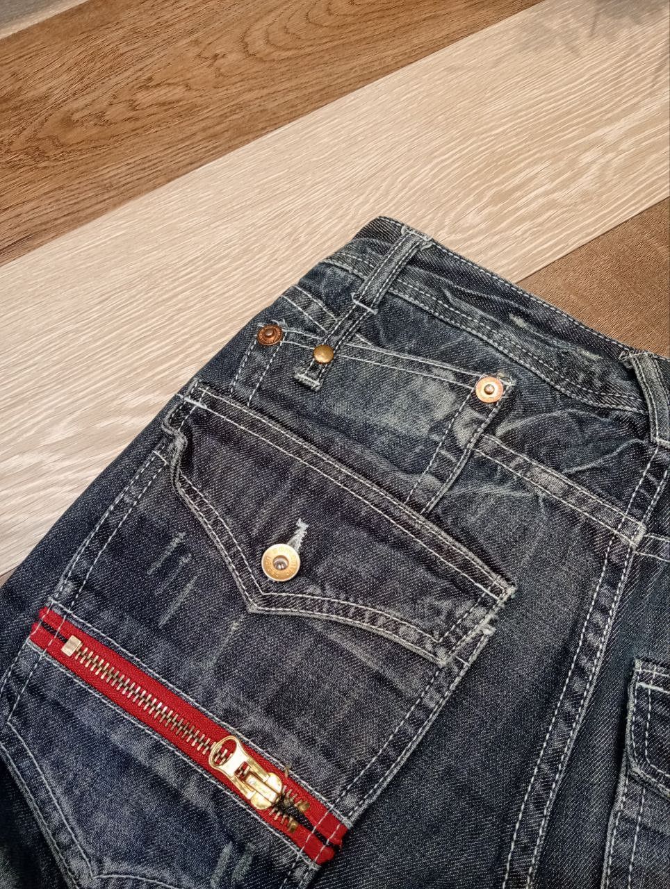 semanticdesign SEMANTIC DESIGN JAPAN RARE DISTRESSED LOOK FLARED JEANS Size US 30 / EU 46 - 11 Thumbnail