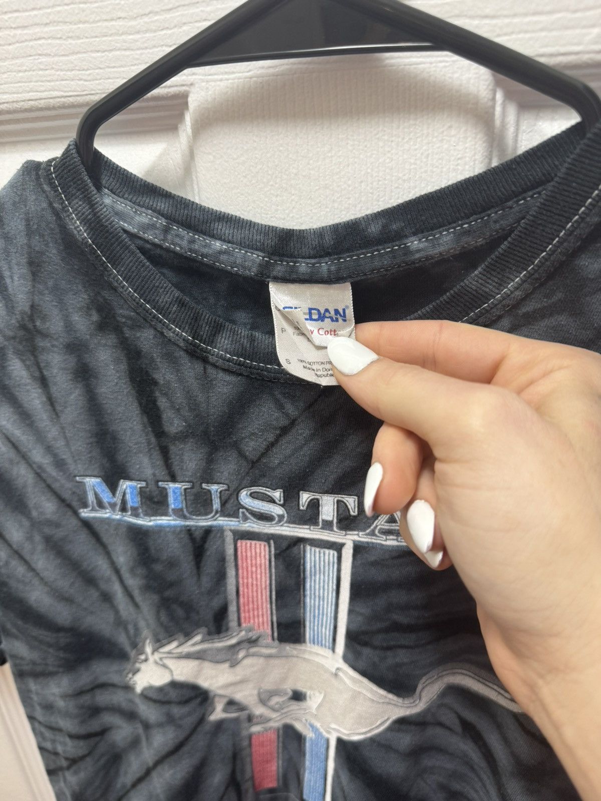Mustang Ford Mustang Vintage Gildan Tie Dye Grey Race Car Shirt Size US S / EU 44-46 / 1 - 3 Thumbnail