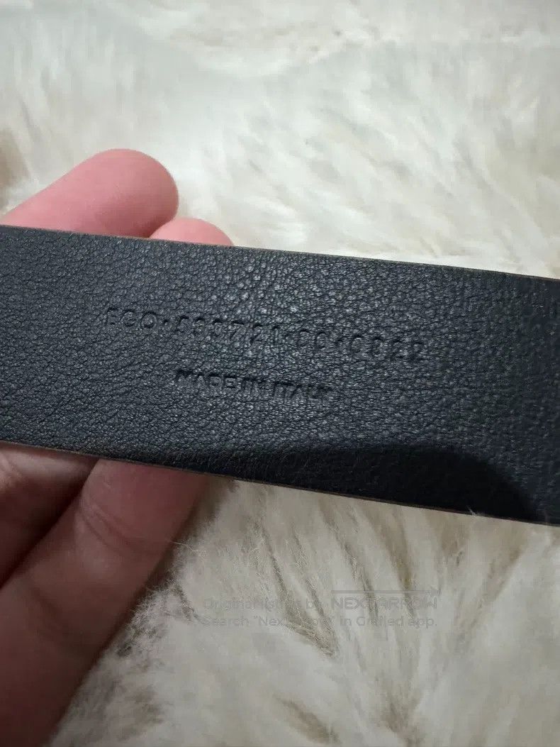 Saint Laurent Paris Saint Laurent Paris size 80 Golden Embossed Logo Belt Size ONE SIZE - 6 Thumbnail