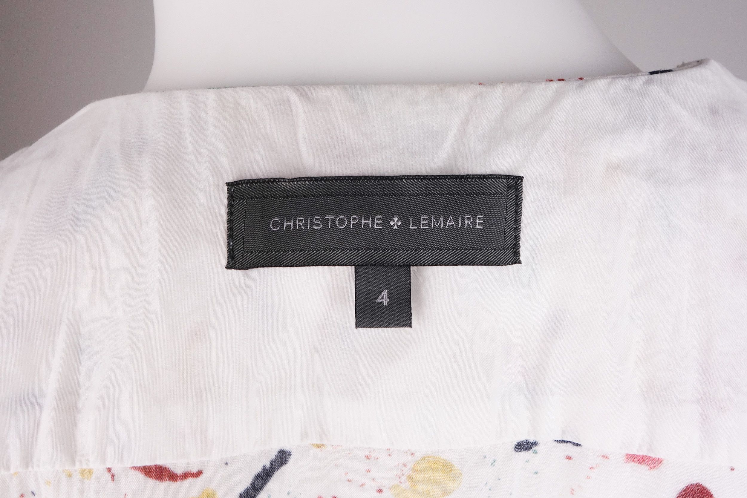 Christophe Lemaire CHRISTOPHE LEMAIRE S/S 2013 Viscose Print Shirt Size 4 L Size US L / EU 52-54 / 3 - 8 Thumbnail