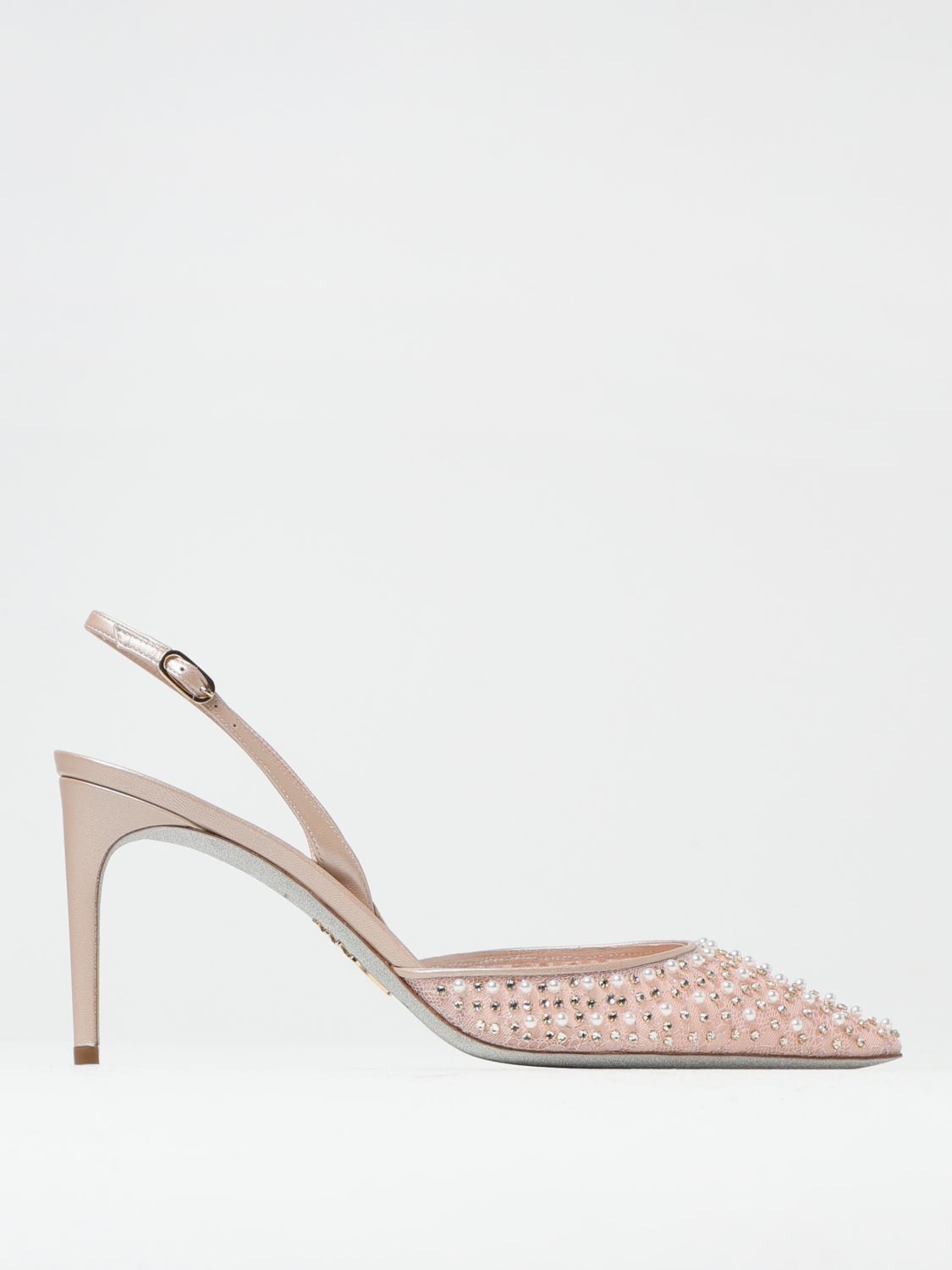 Rene Caovilla Pumps Woman Blush Pink