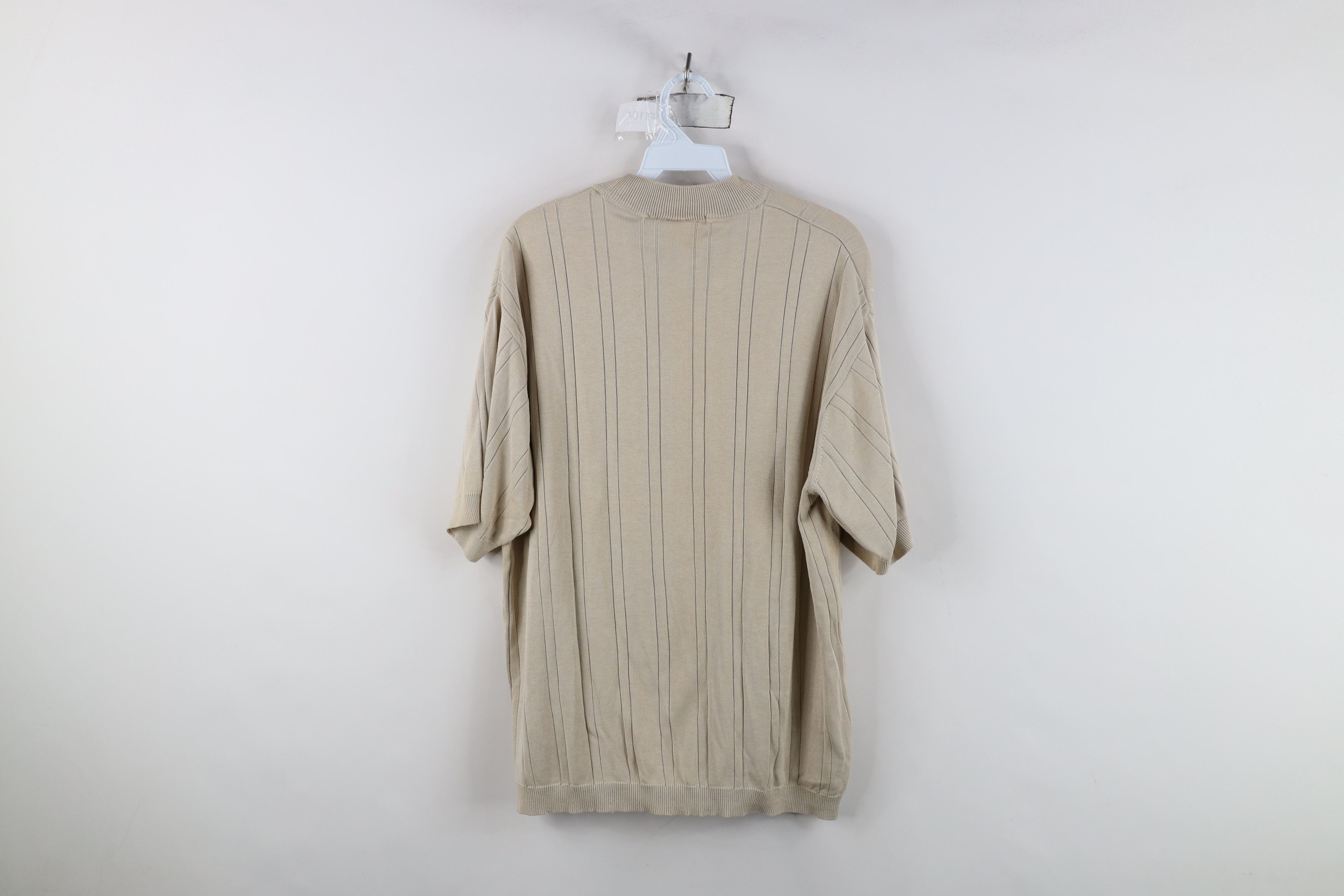Vintage Vintage 90s Streetwear Silk Blend Knit Short Sleeve Sweater Size US XL / EU 56 / 4 - 9 Thumbnail