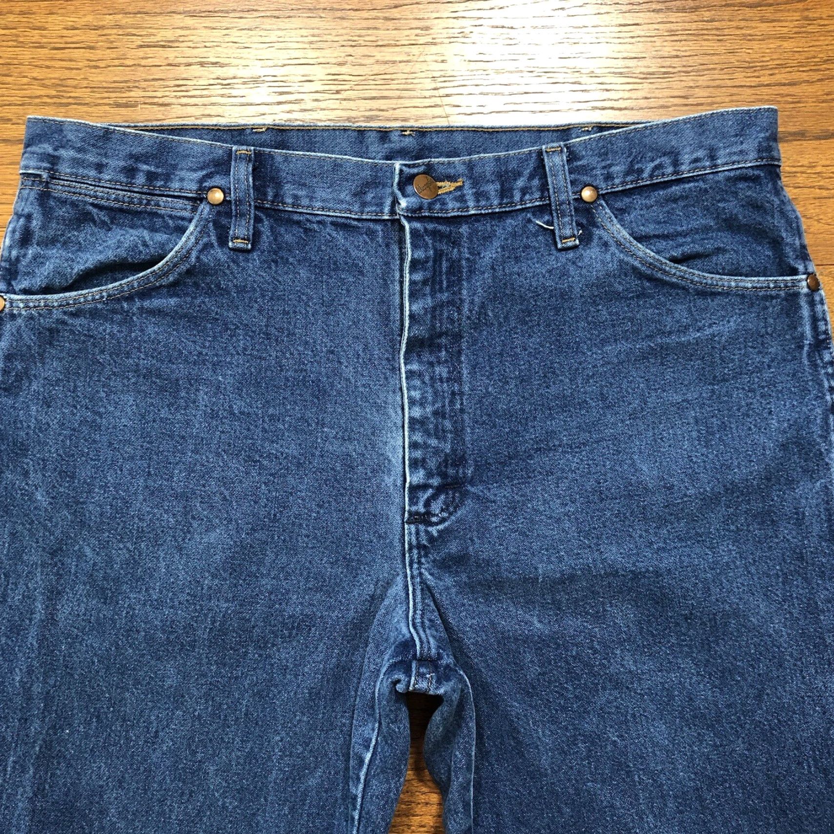 Wrangler VINTAGE Wrangler 936 Slim Fit Jeans Mens 36x30 Cowboy Cut Western Rodeo Blue 5-Pocket Denim Size US 36 / EU 52 - 5 Thumbnail