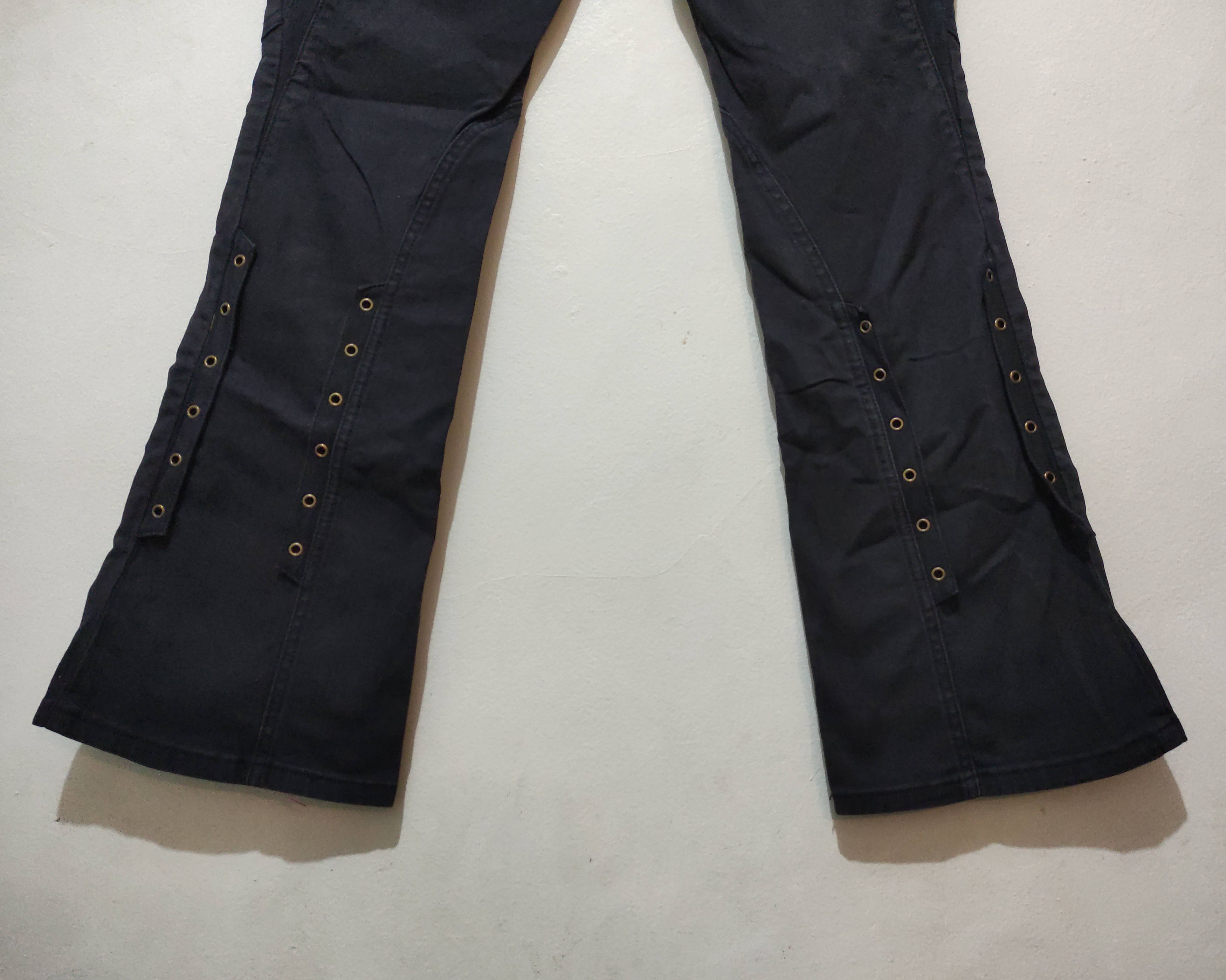 Tornado Mart BACK RUSH Black Japaneese lgb style lace up flare jeans Size US 32 / EU 48 - 17 Thumbnail